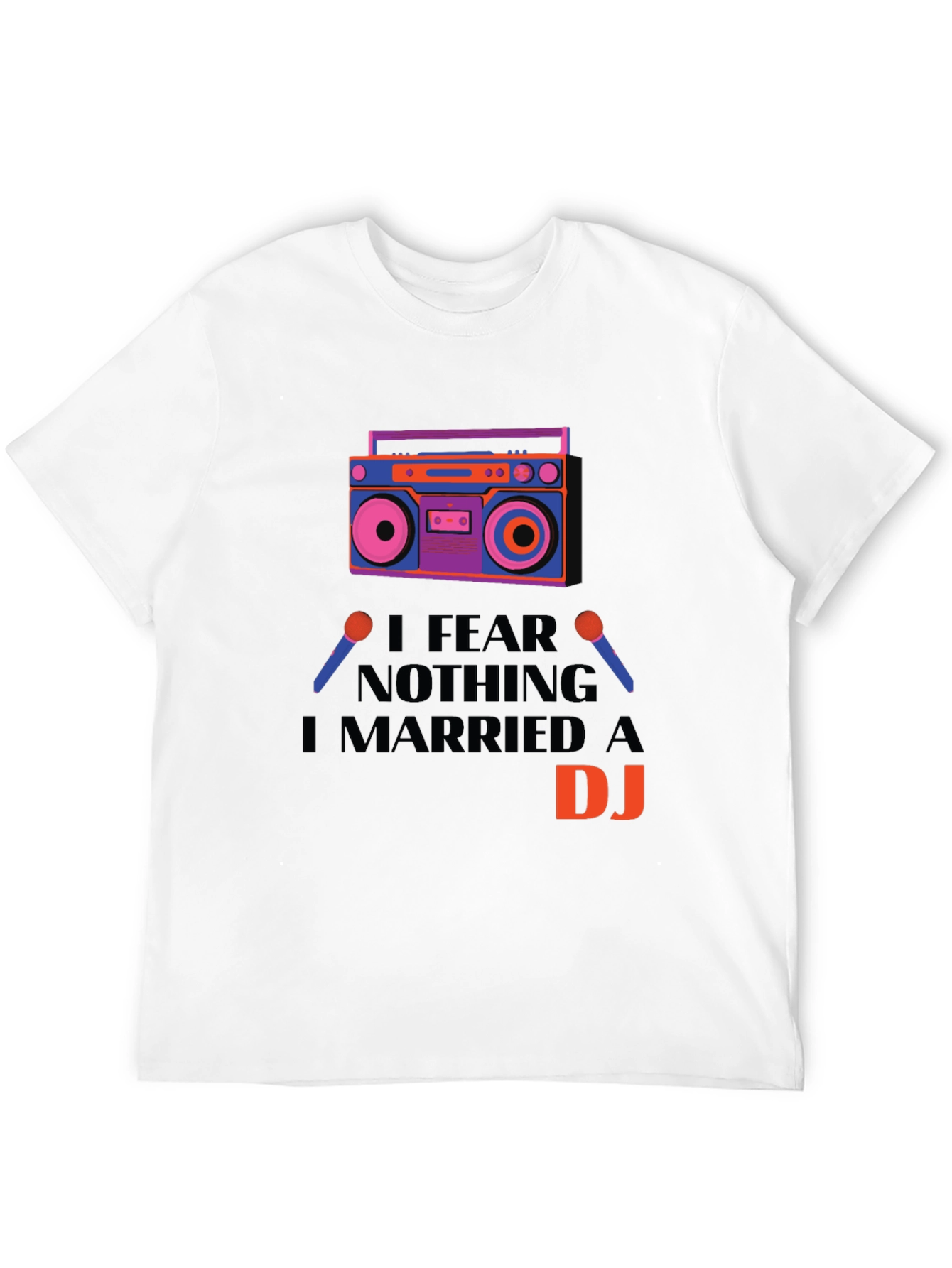 Black I Married a DJ Graphic T-Shirt view 12