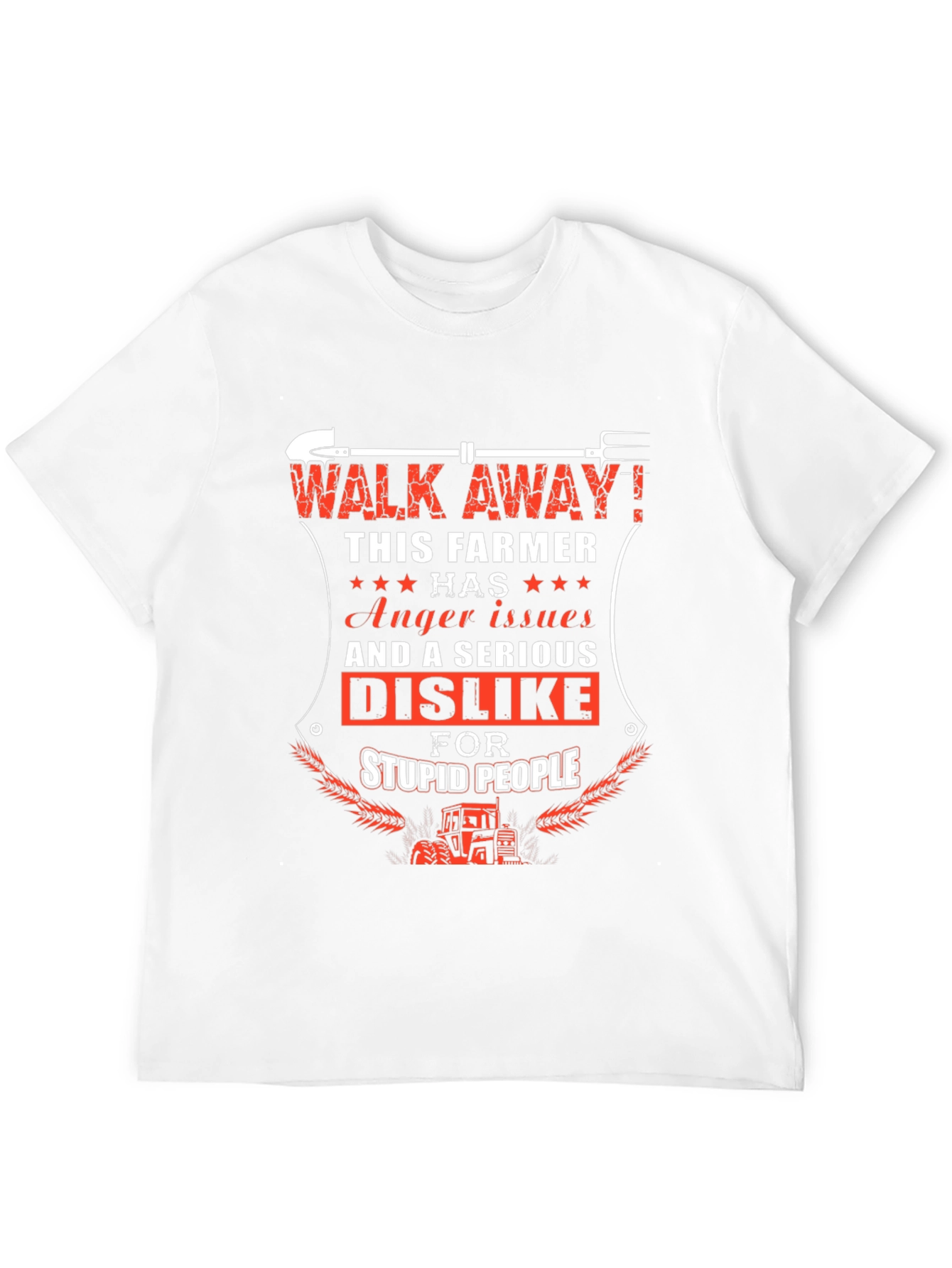 Black Farmer Anger Issues Graphic T-Shirt view 12