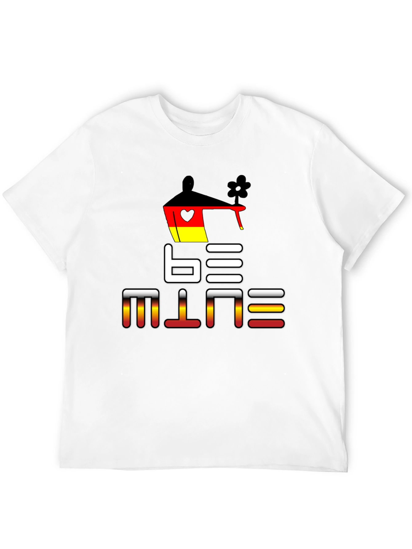 Black Be Mine Germany T-Shirt - Unique Love Design view 12