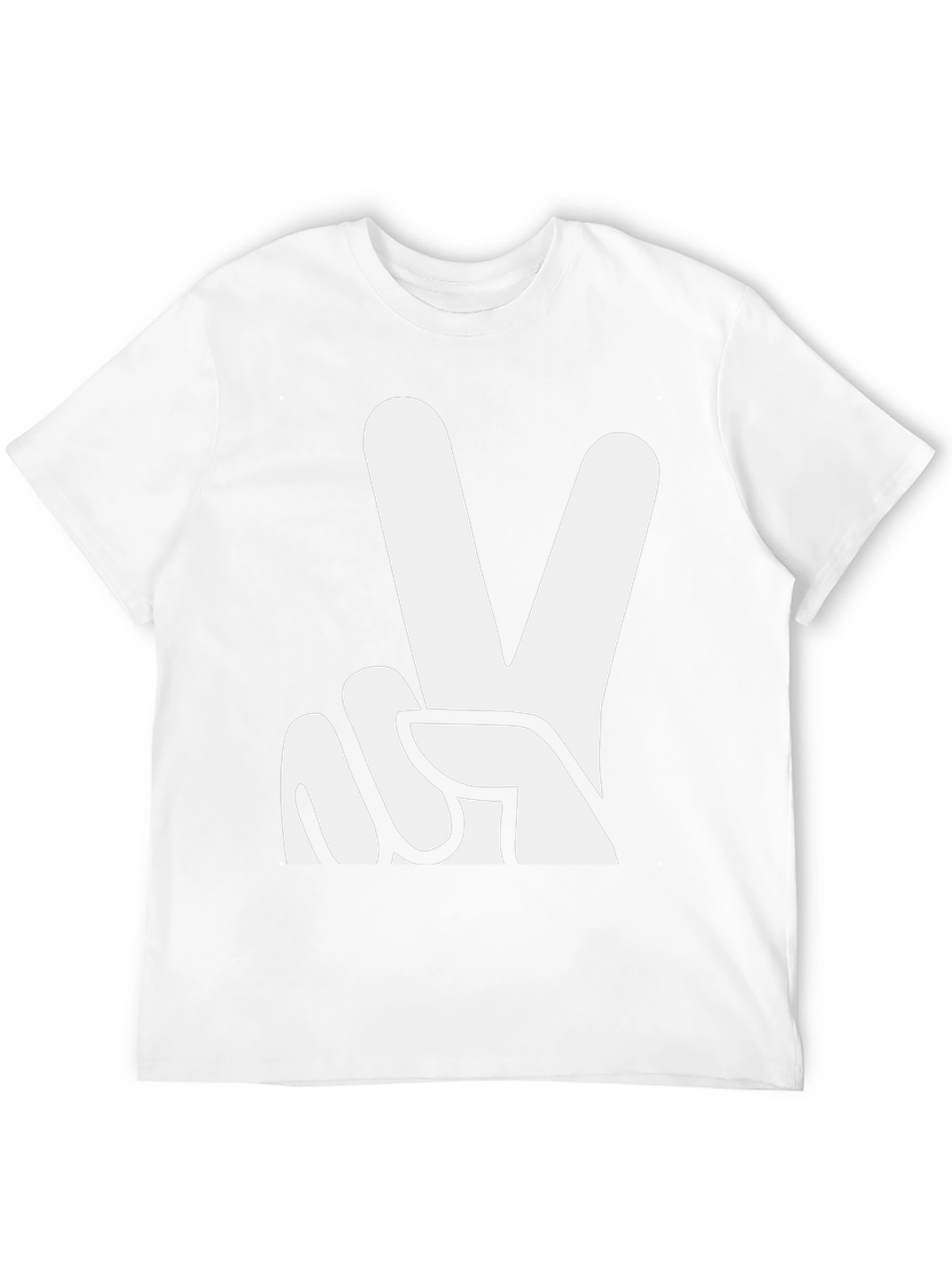 Black Peace Sign Graphic Tee - Black T-Shirt view 12