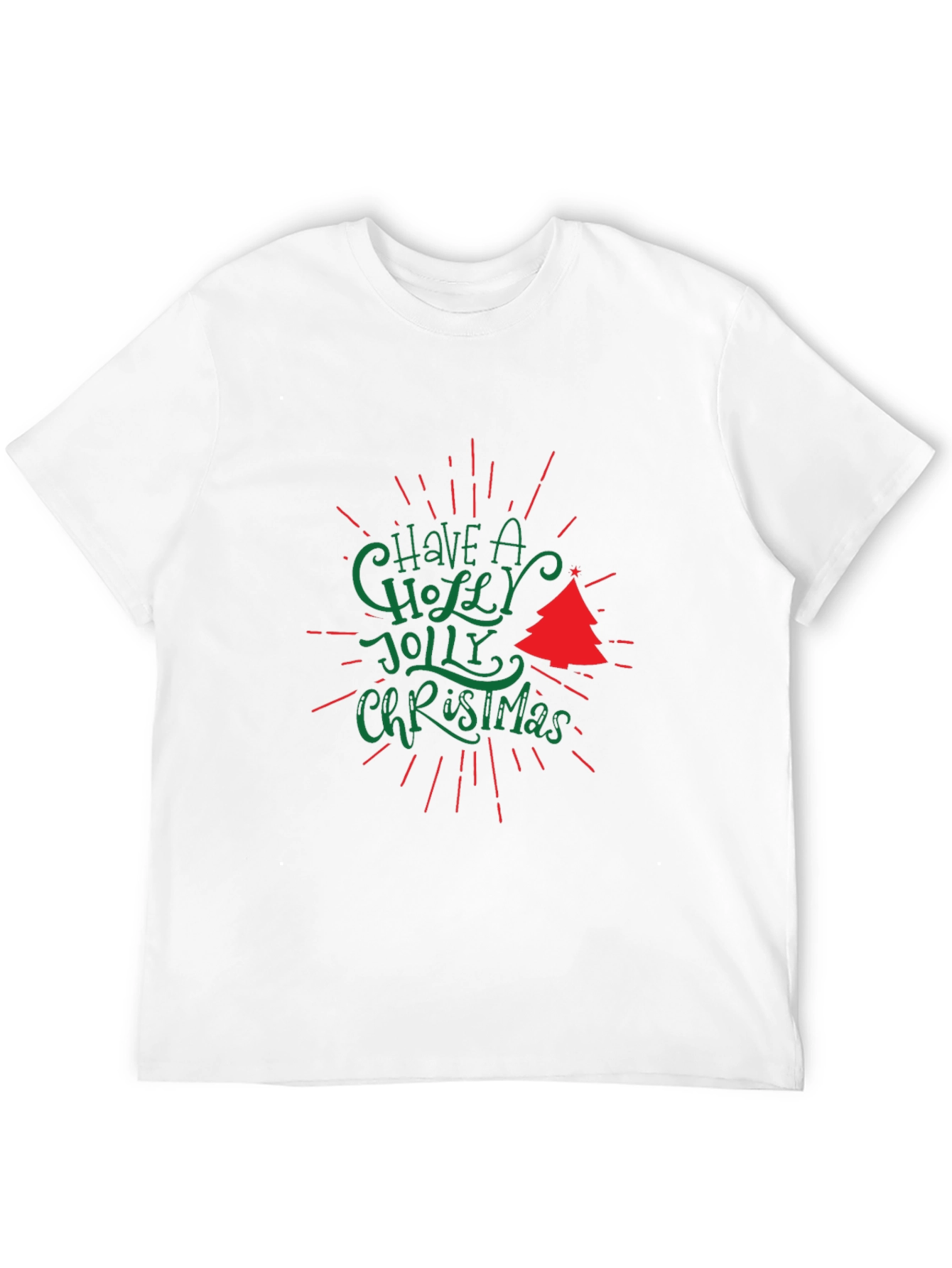 Black Holiday T-Shirt: Have a Holly Jolly Christmas Tee view 12