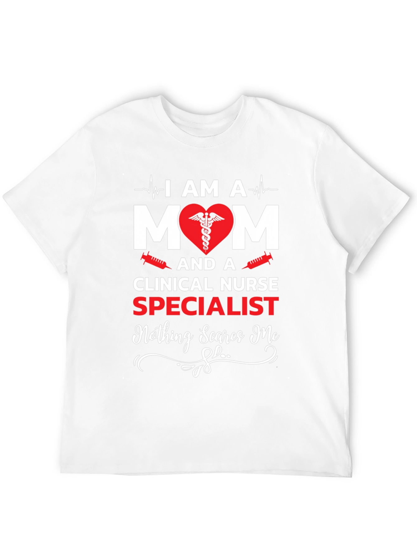 Black I Am A Mom & Clinical Nurse Specialist T-Shirt view 12