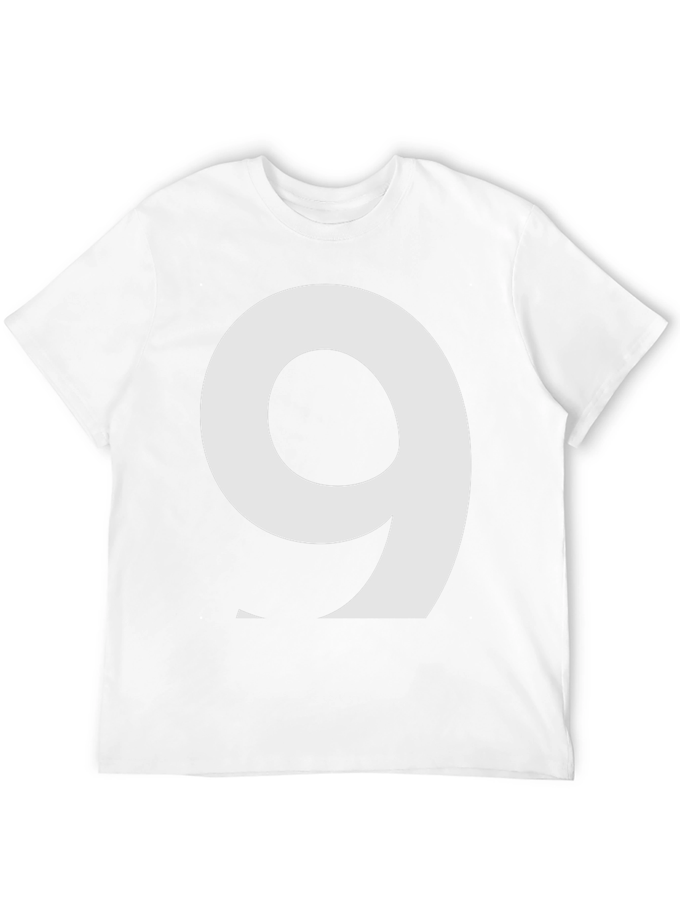 Black Number 9 Graphic Tee - Bold & Stylish Cotton Shirt view 12