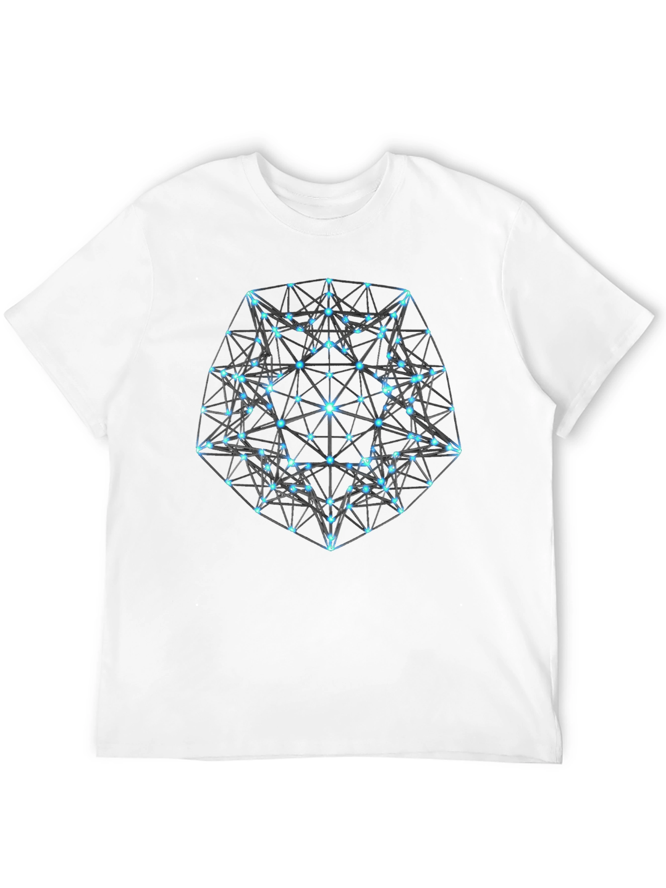 Black Geometric Black T-Shirt: Modern Minimalist Design view 12