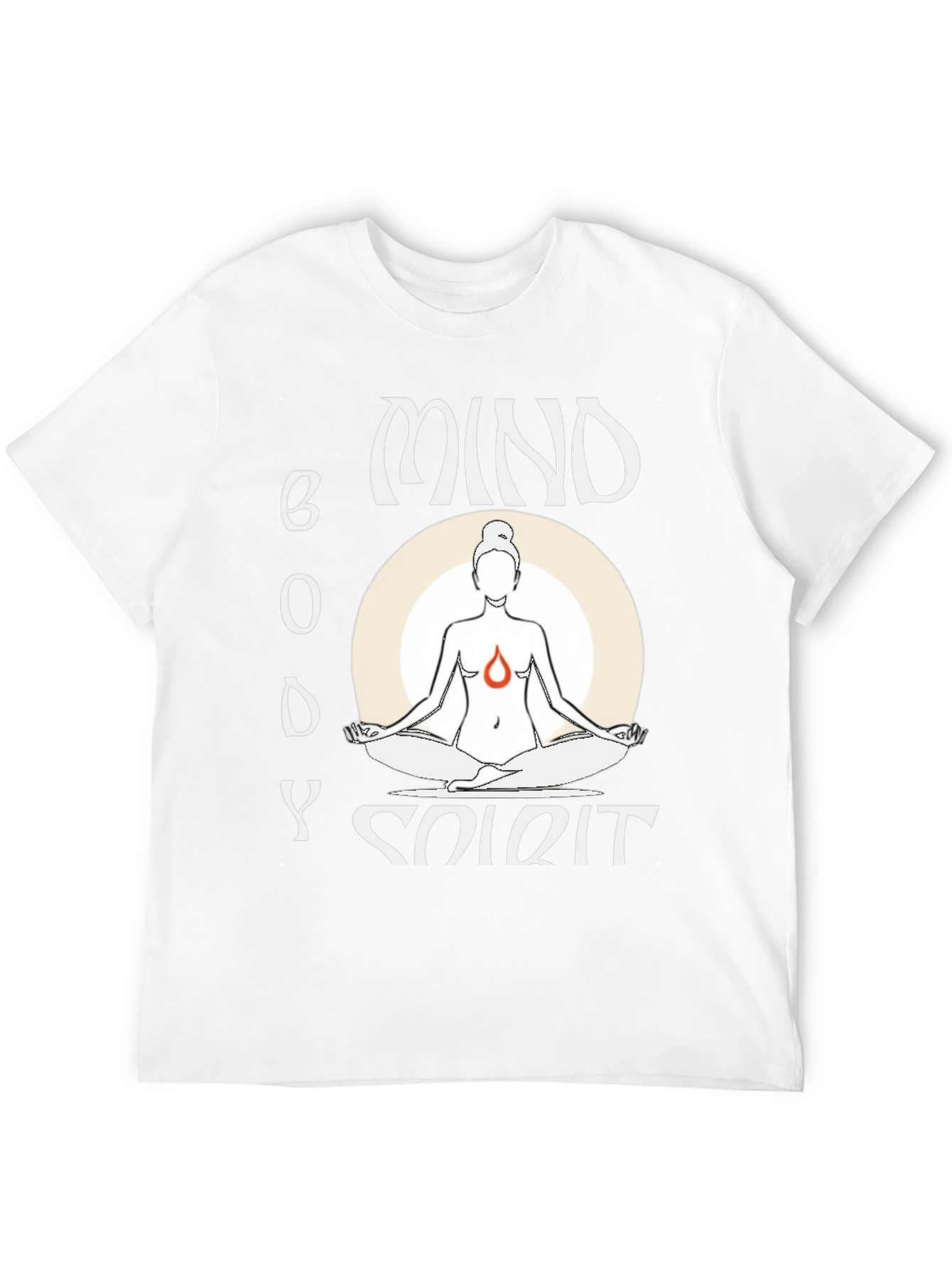 Black Mind Body Spirit Yoga T-Shirt view 12