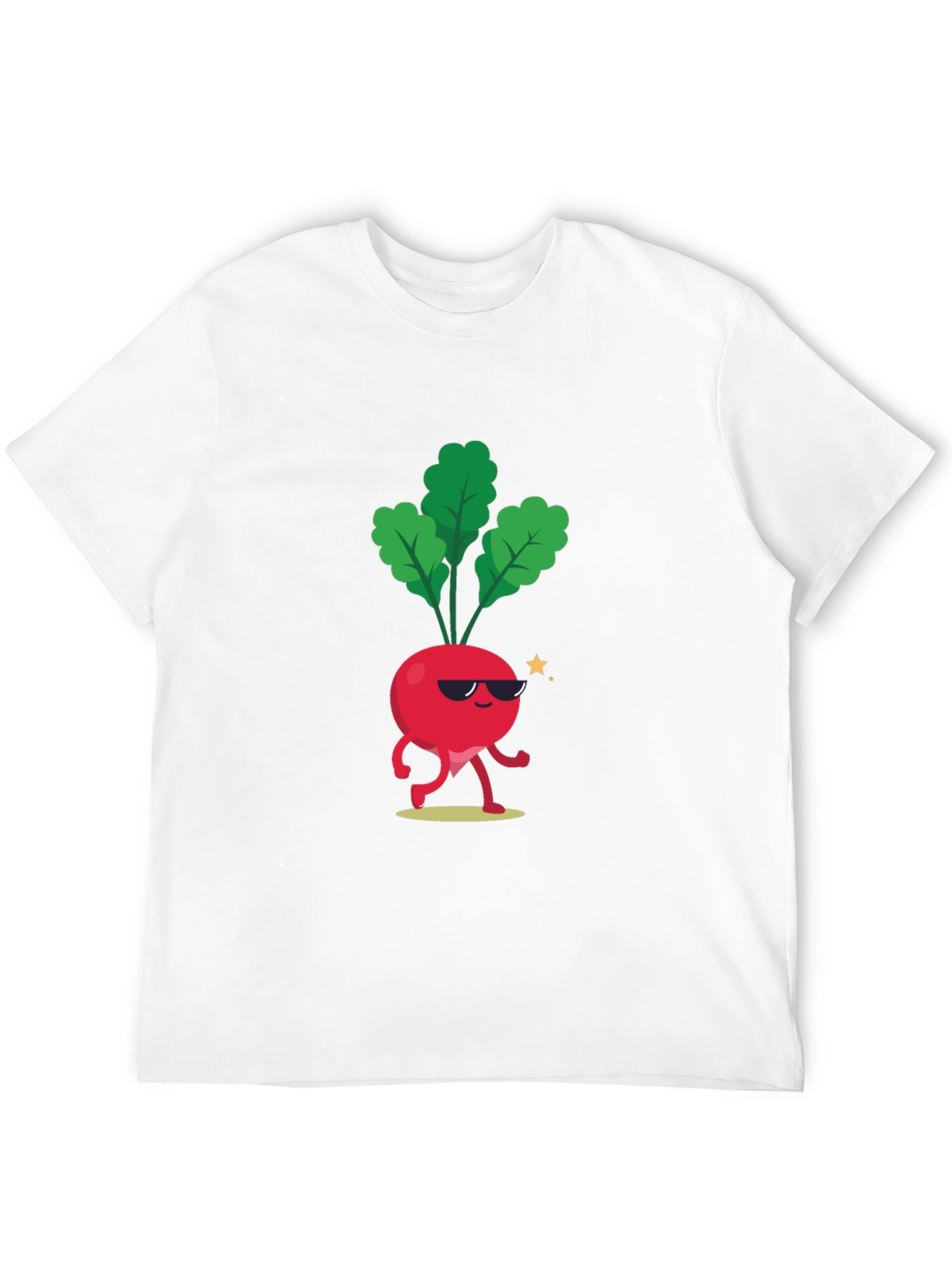 Black Cool Beet T-Shirt - Funny Cartoon Vegetable Tee view 12