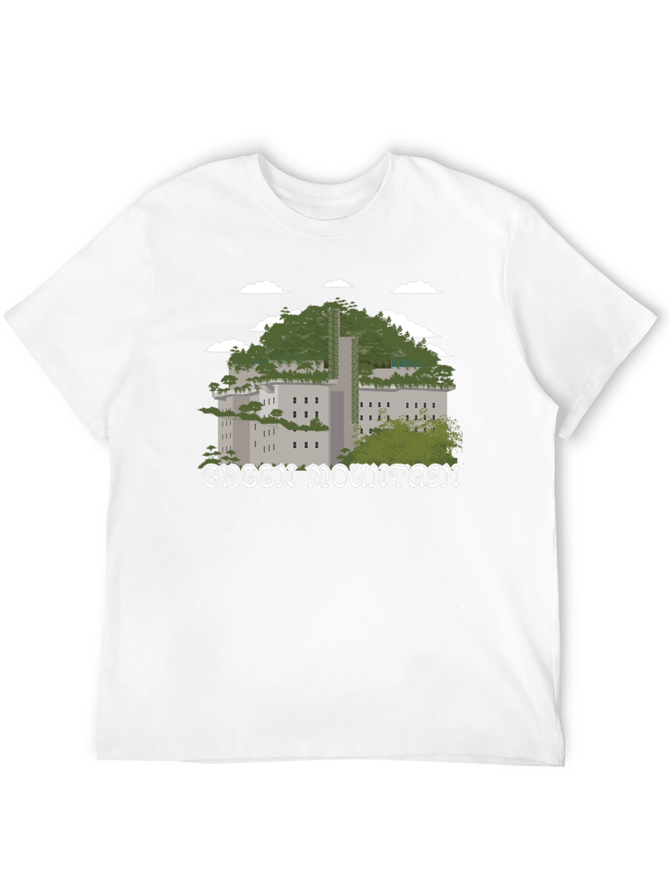 Black Green Mountain Graphic T-Shirt - Nature Inspired Tee view 12