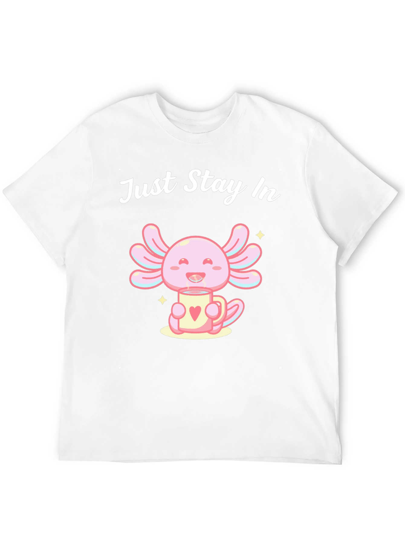 Black Just Stay In Axolotl T-Shirt view 12