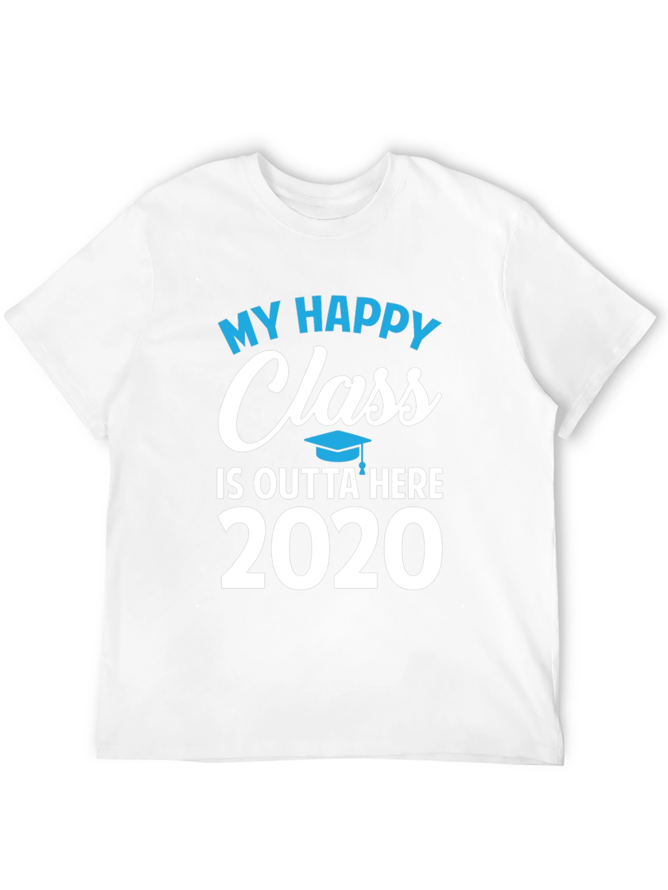 Black My Happy Class 2020 Graduation T-Shirt view 12