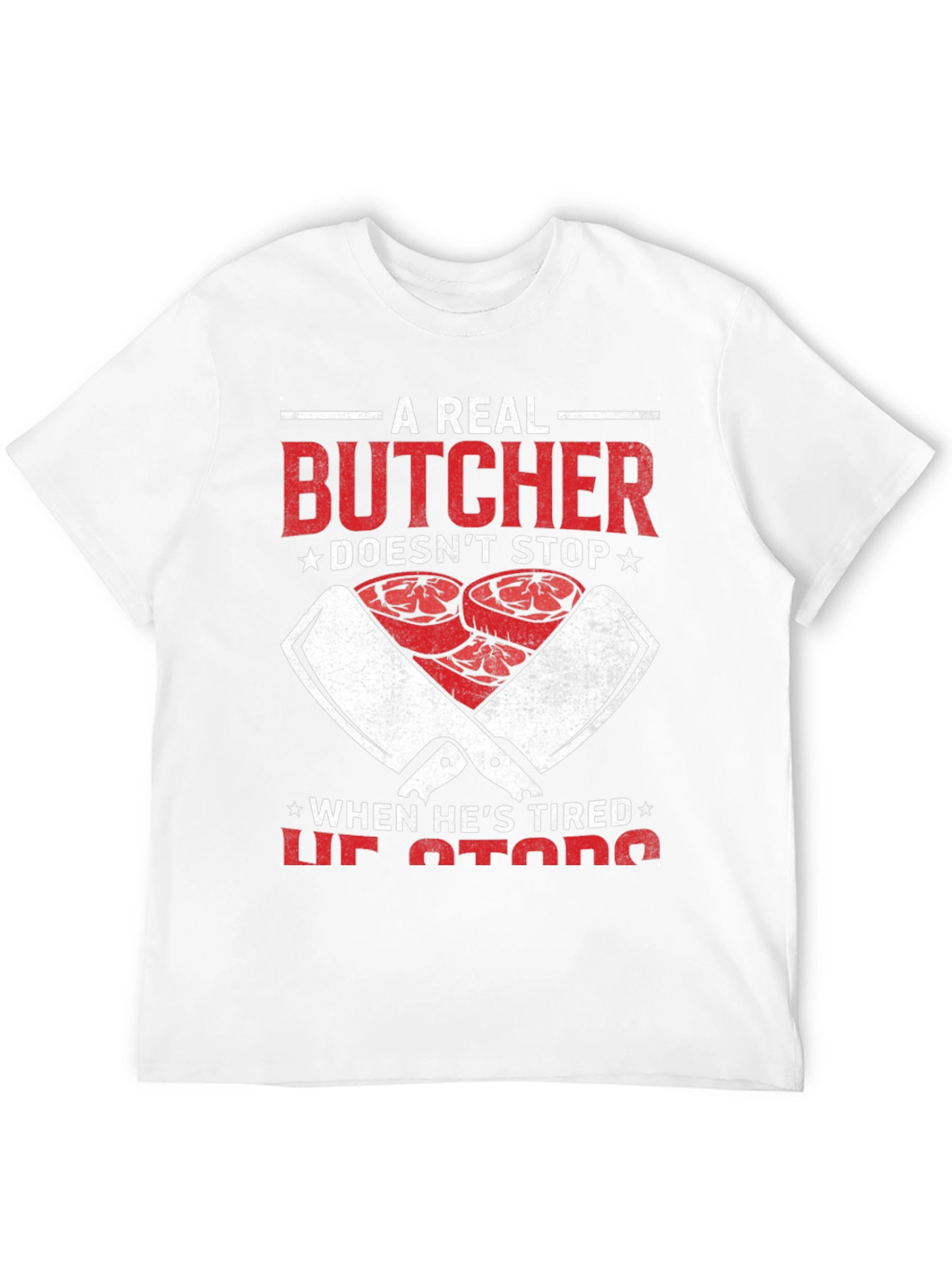 Black A Real Butcher Graphic Tee view 12