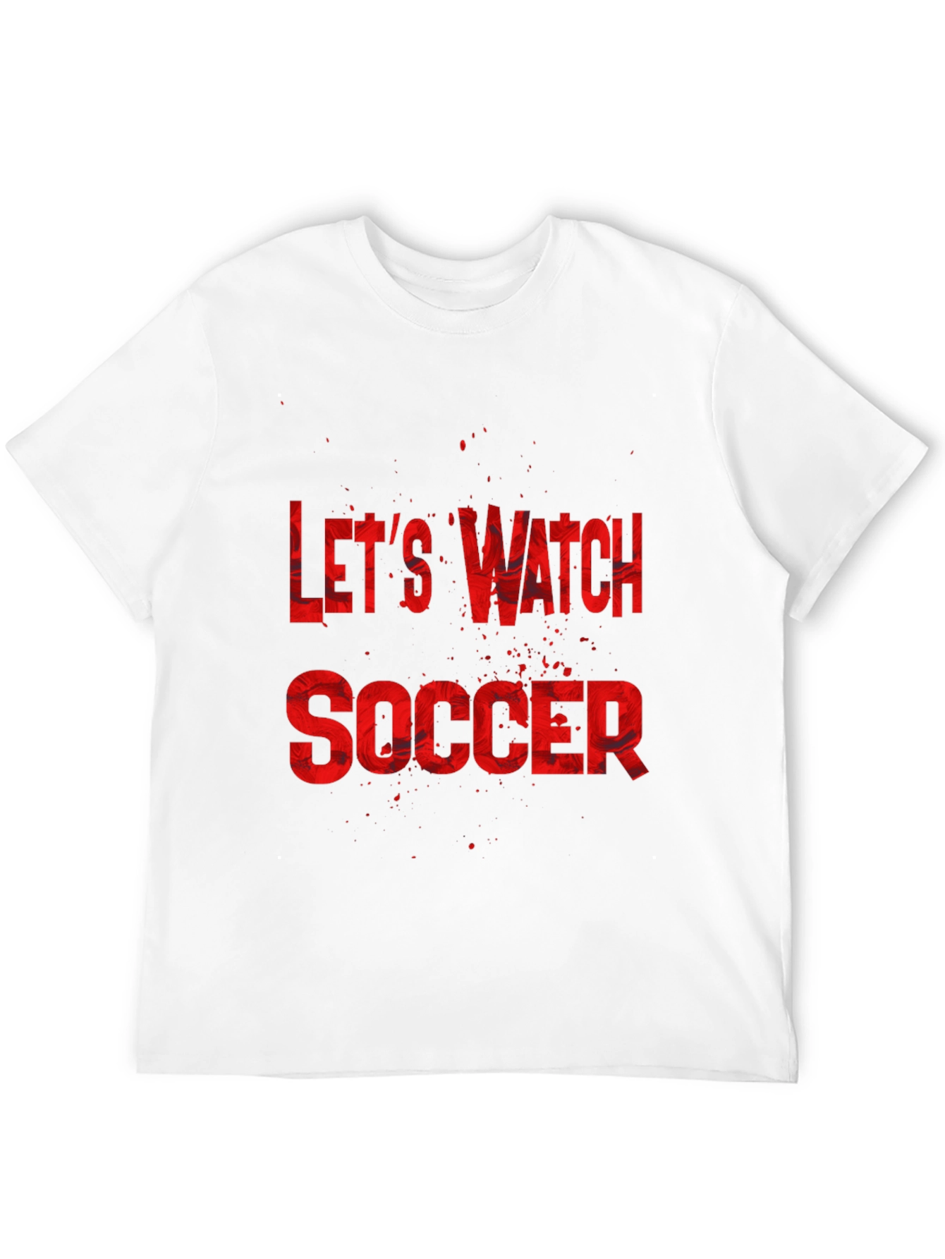 Black Let's Watch Soccer Graphic Tee - Black T-Shirt view 12