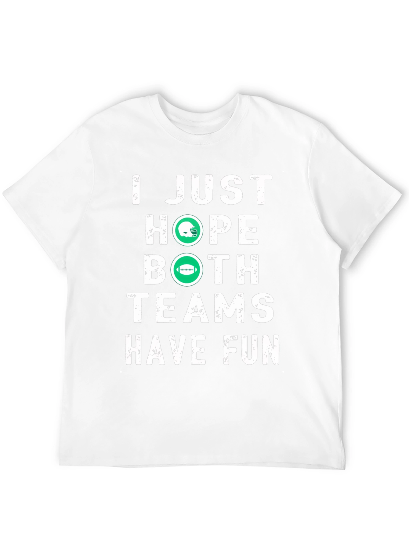 Black Funny Football T-Shirt - Hope Both Teams Have Fun view 12