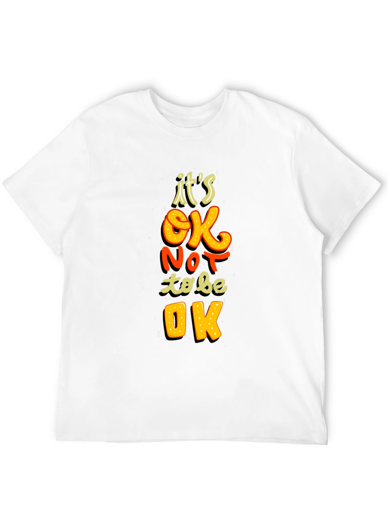 Black It's OK to Not Be OK Graphic Tee view 12