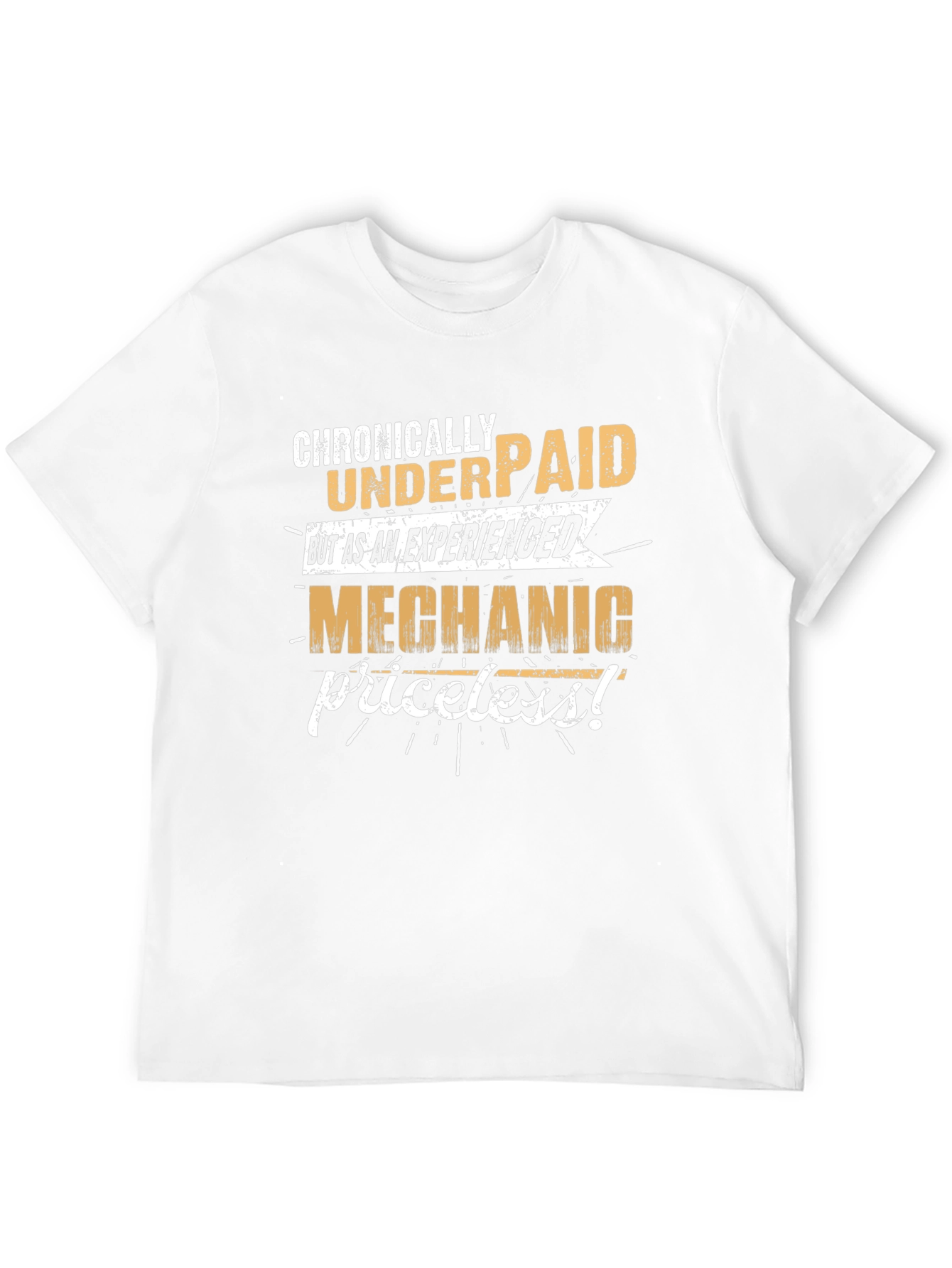 Black Chronically Underpaid Mechanic T-Shirt view 12