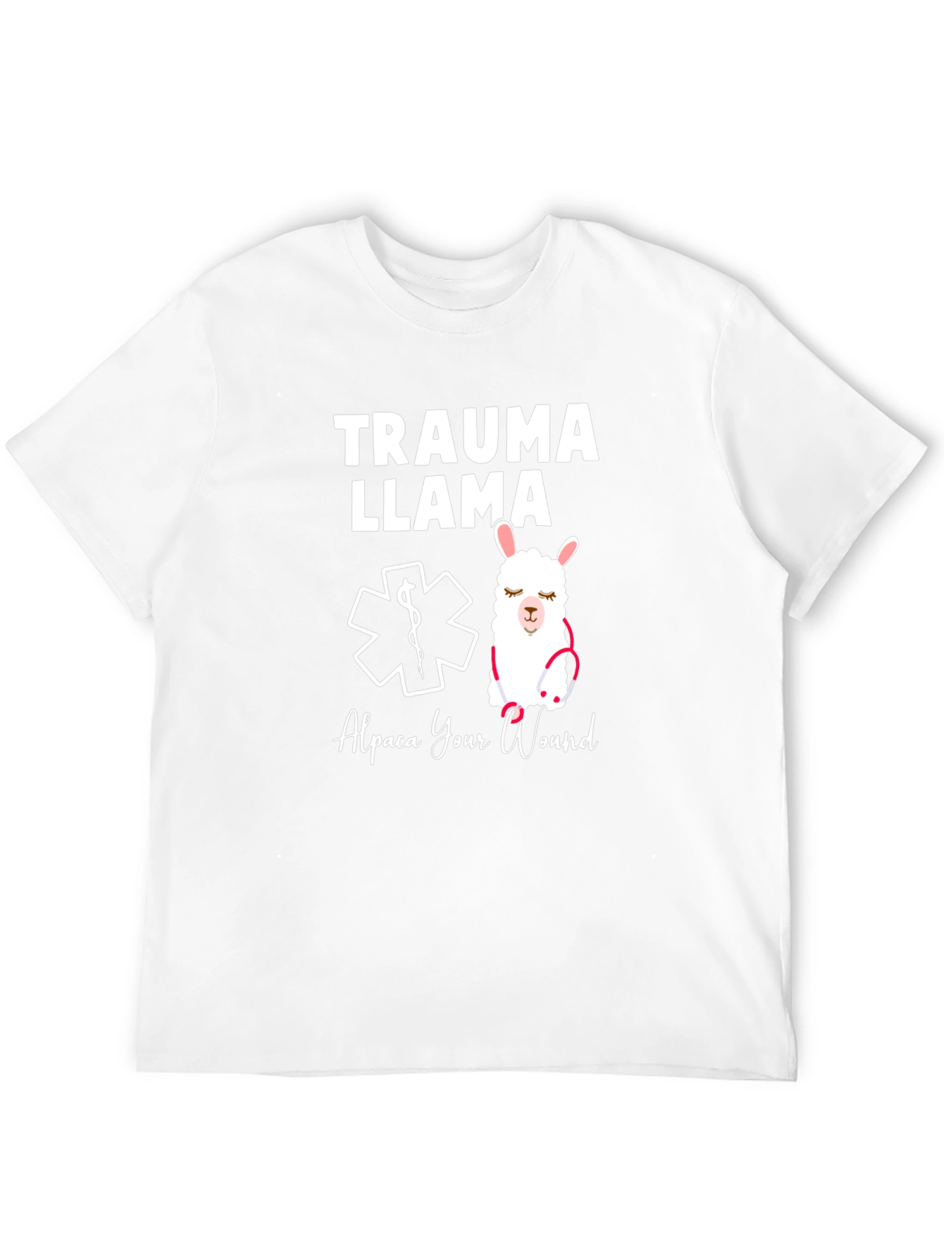 Black Trauma Llama T-Shirt - Alpaca Your Wound view 12