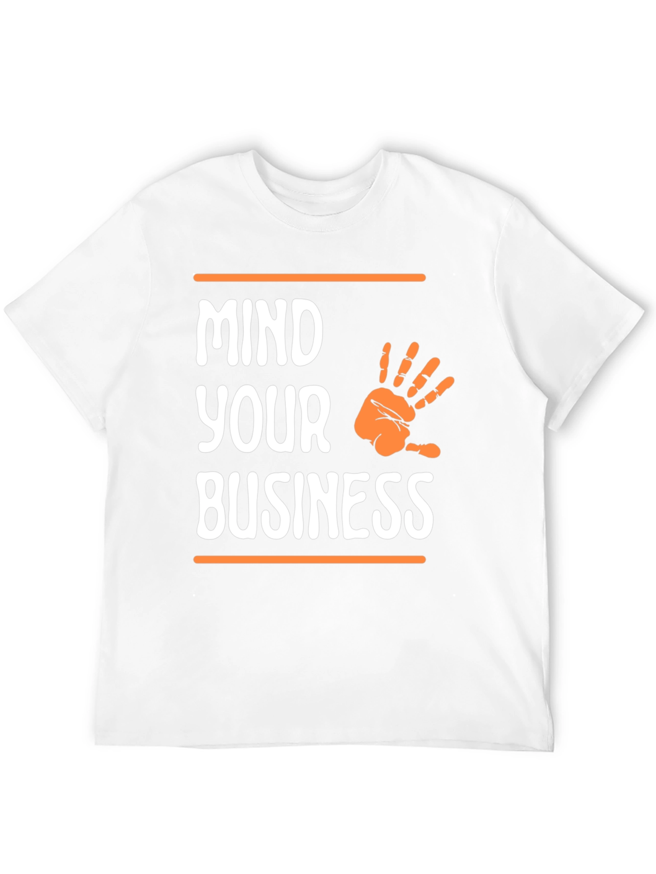 Black Mind Your Business Graphic Tee - Black Casual T-Shirt view 12