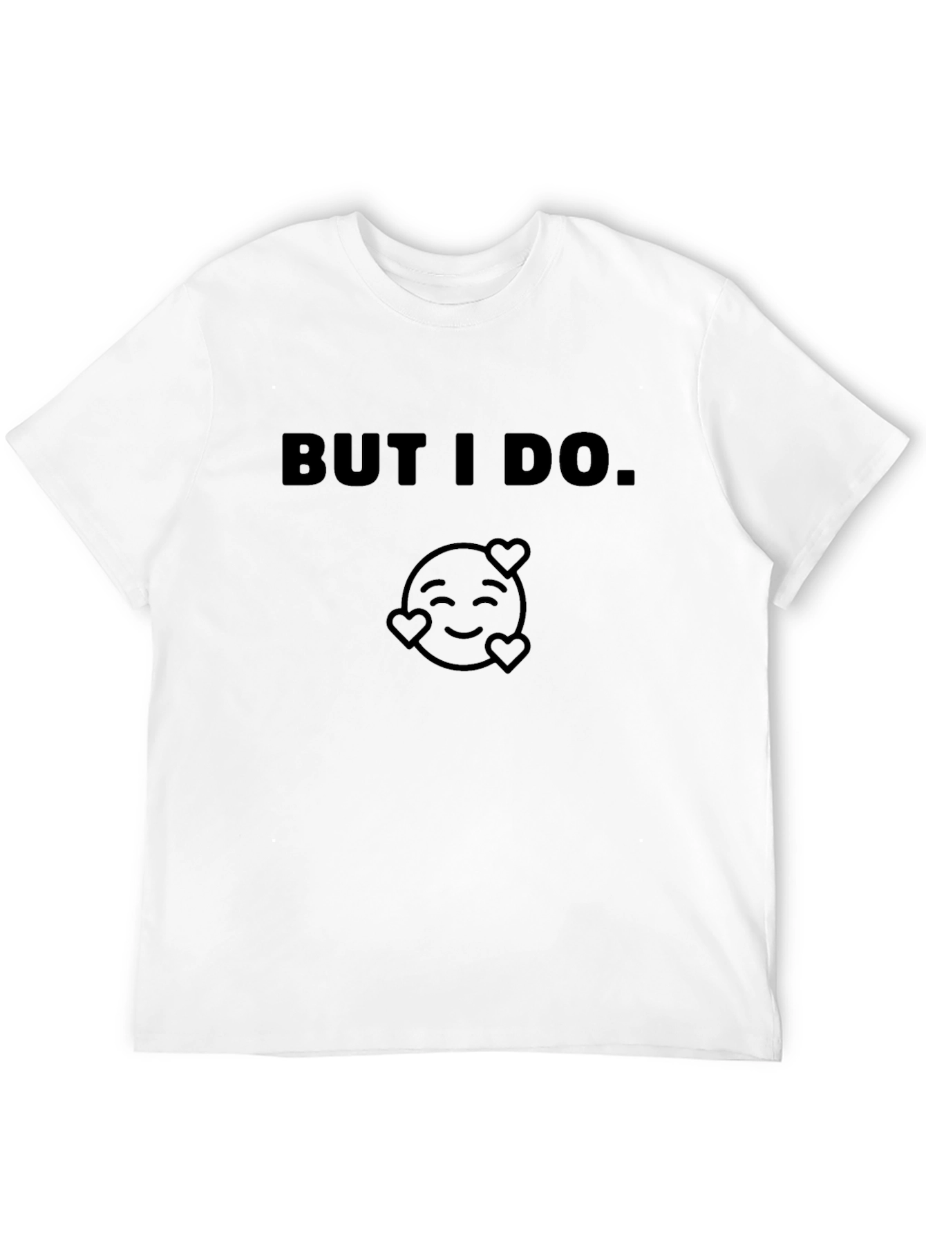 Black "But I Do" Emoji Graphic T-Shirt - Soft Cotton Blend view 12