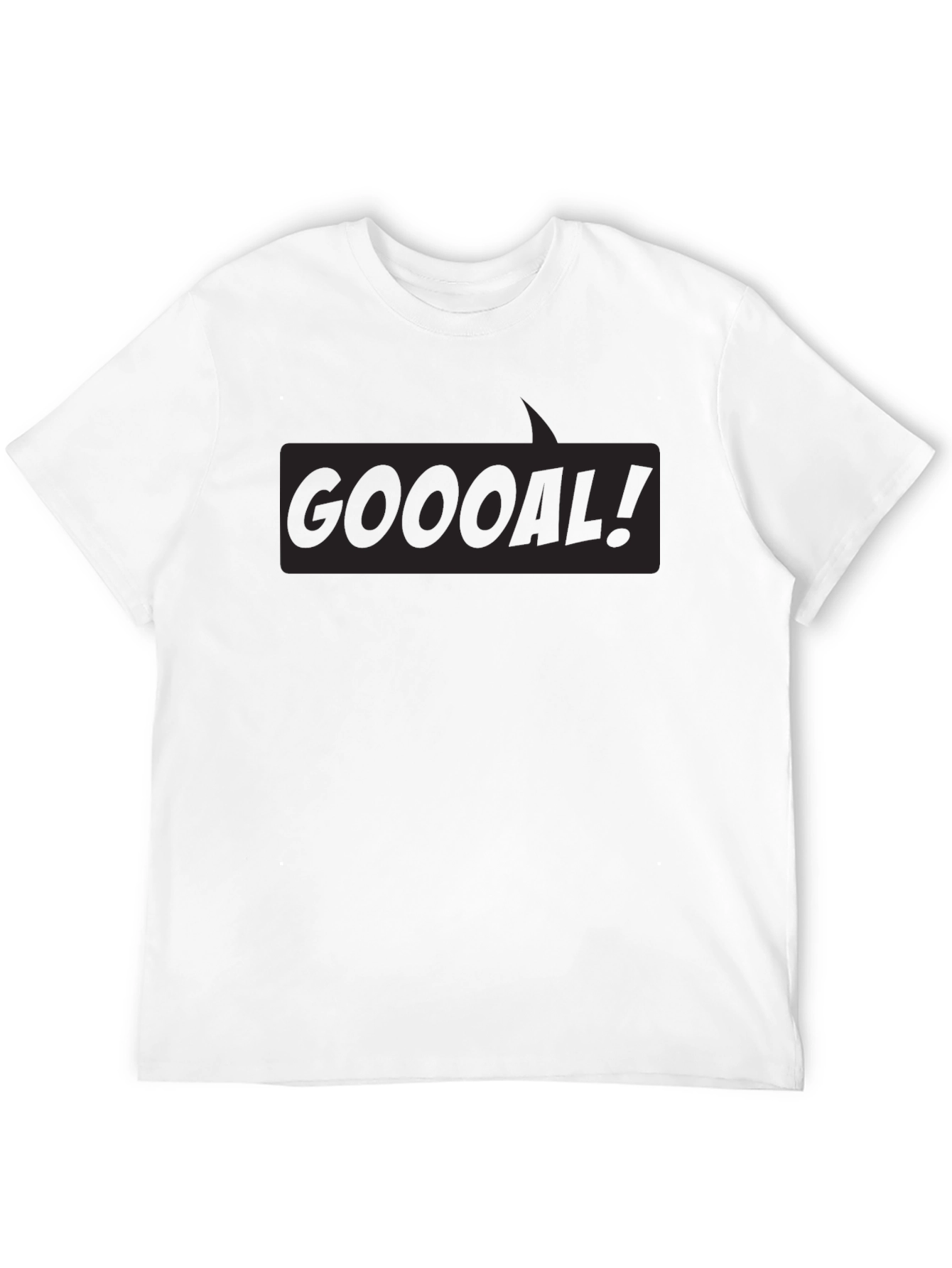 Black GOOOAL! Graphic Tee -  Soccer Fan T-Shirt view 12
