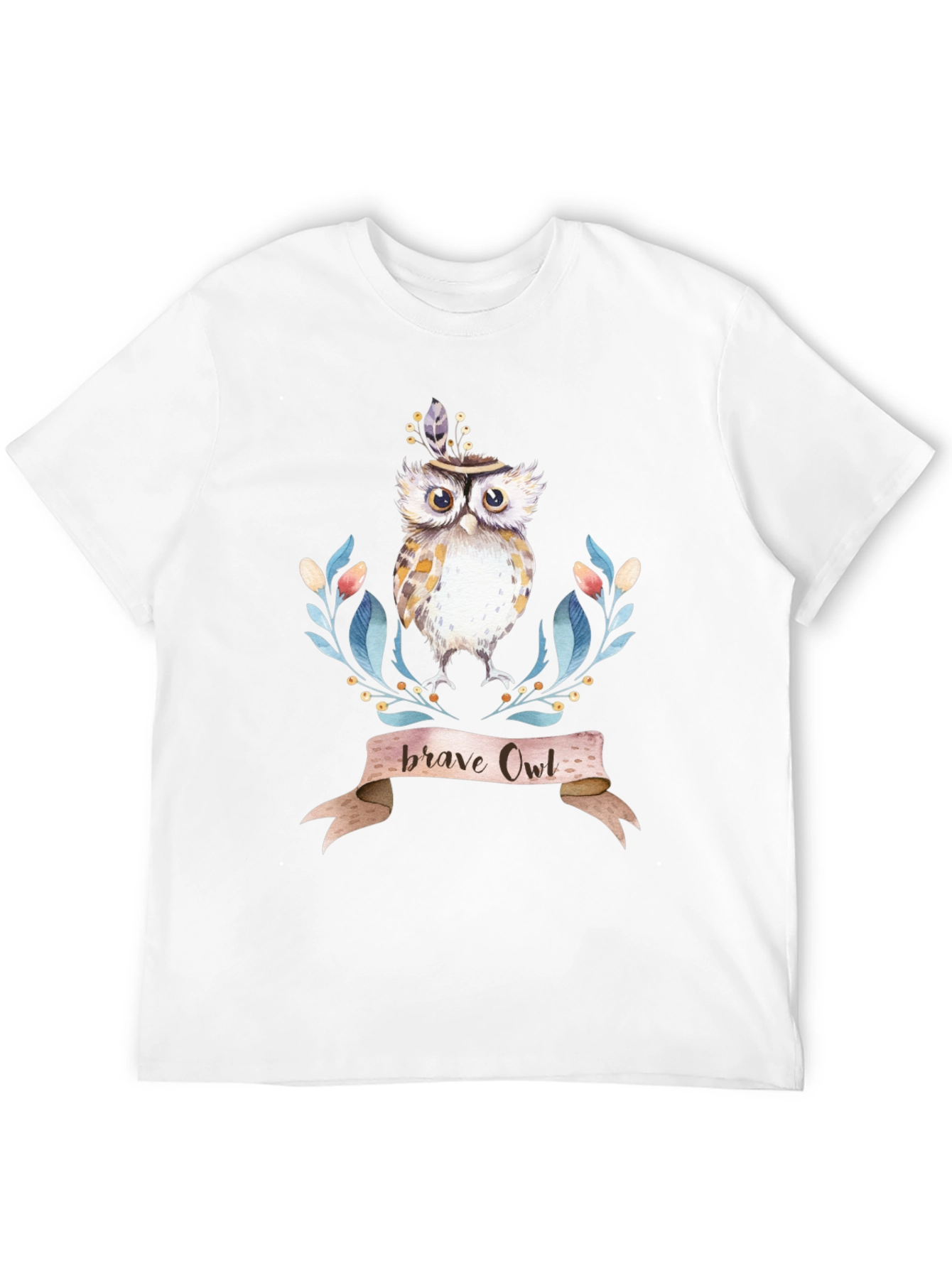 Black Brave Owl T-Shirt - Bohemian Style view 12