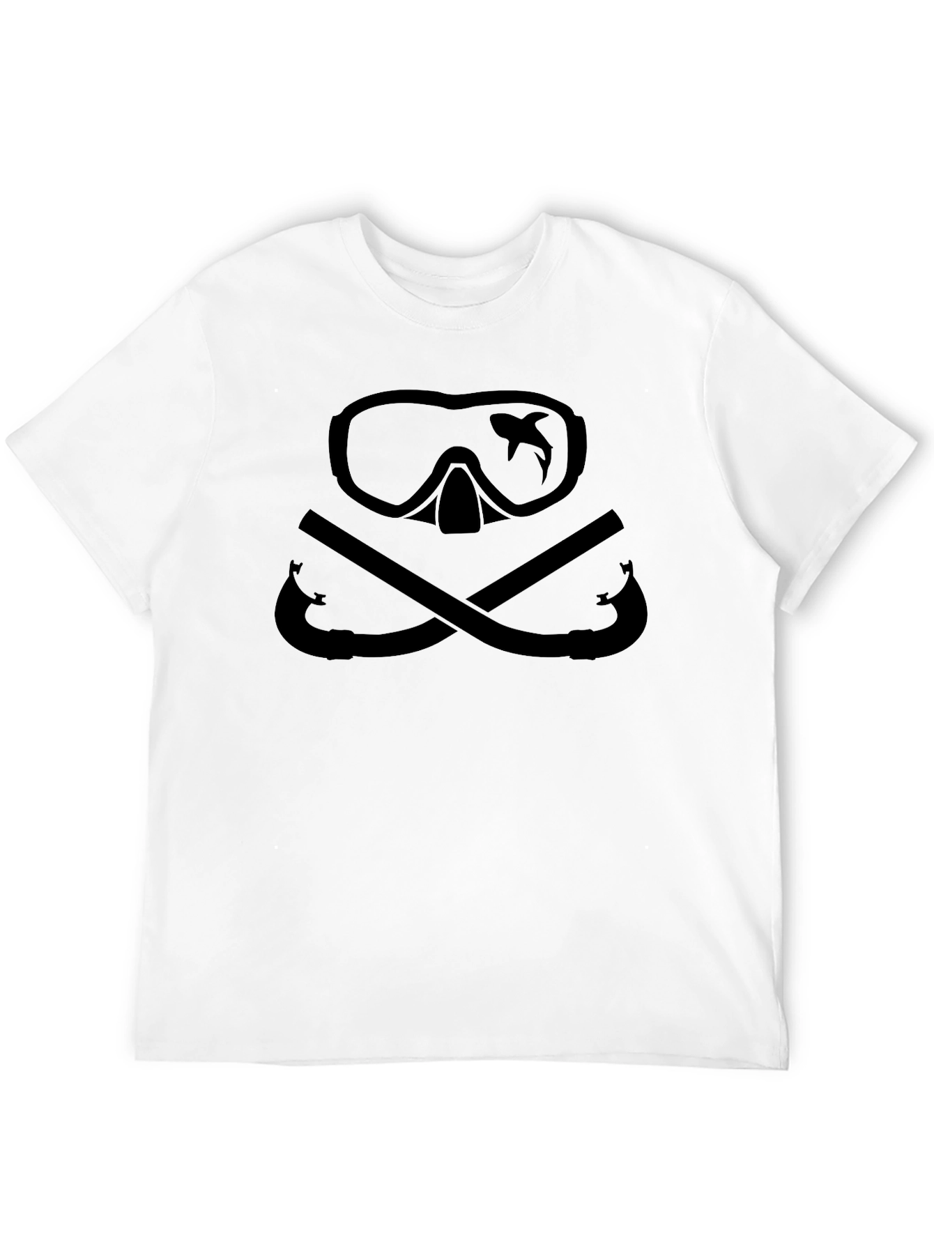 Black Scuba Skull T-Shirt - Diver Gift view 12