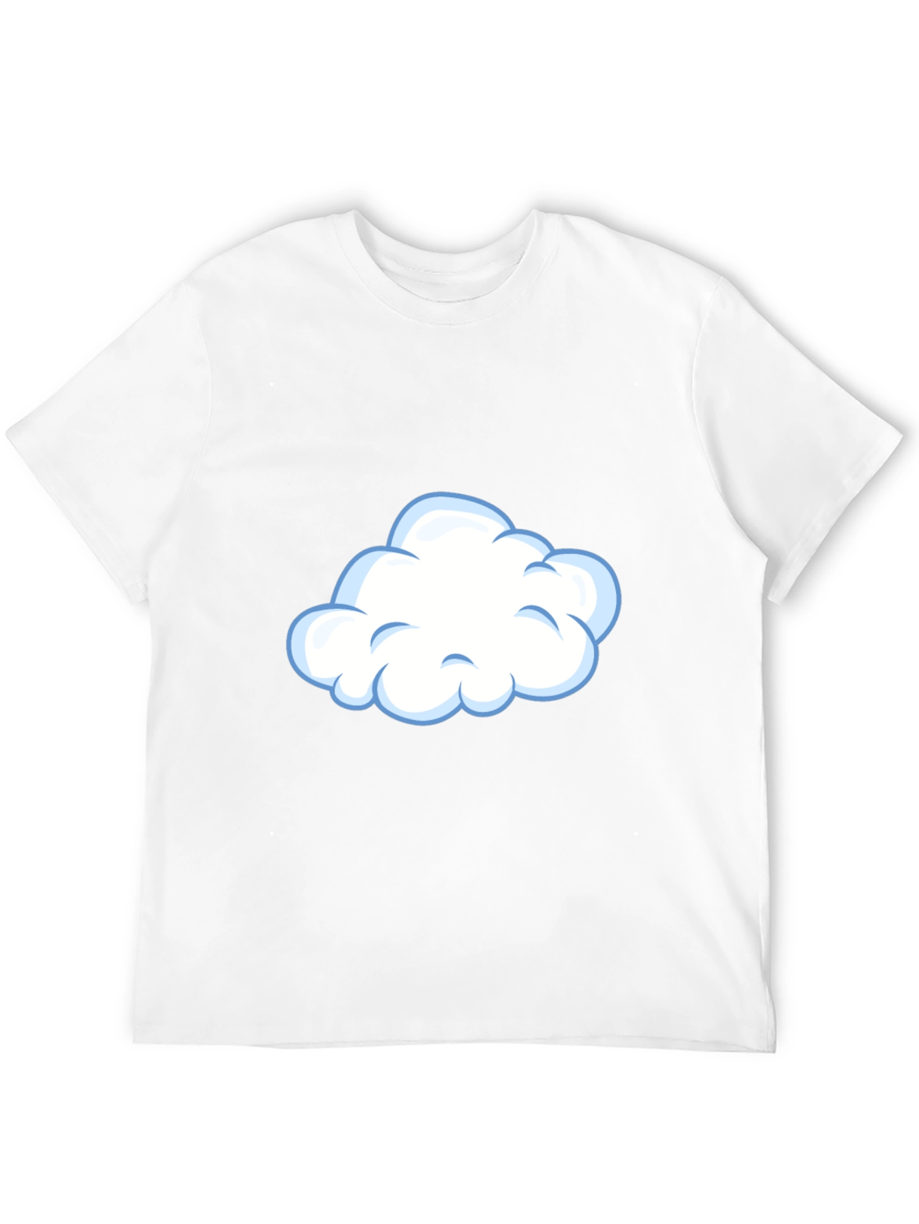 Black Cloud Graphic Tee - Casual Black T-Shirt view 12