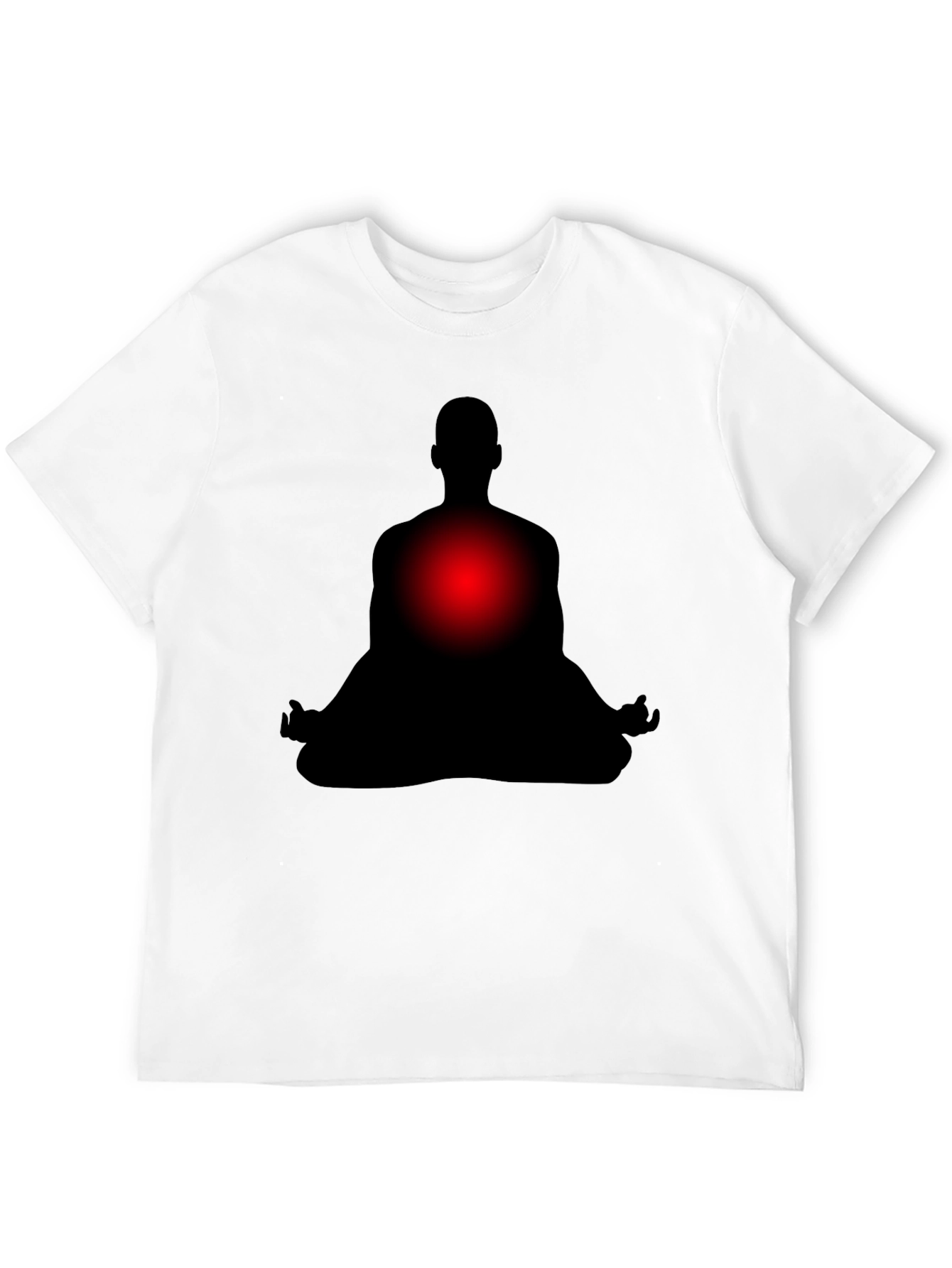 Black Meditative Silhouette T-Shirt - Relax & Focus view 12