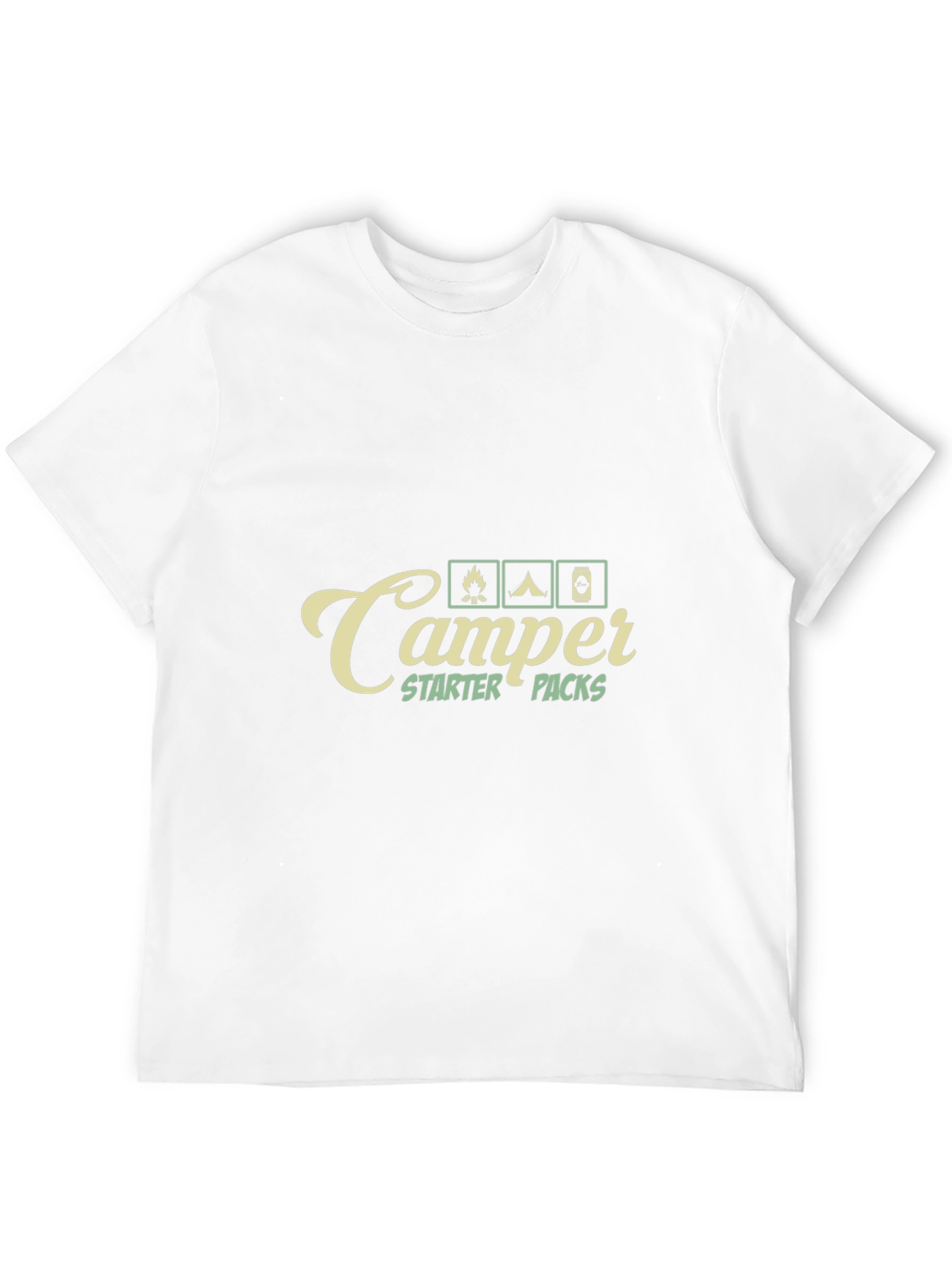 Black Camper Starter Packs Graphic T-Shirt - Camping Adventure Tee view 12