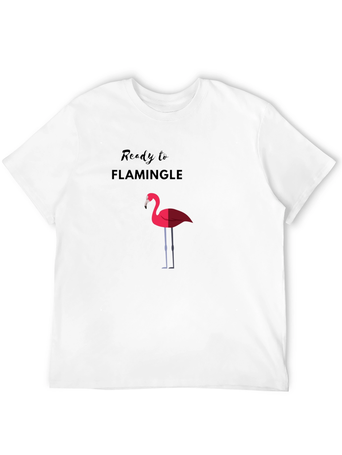 Black Ready to Flamingle Graphic Tee view 12