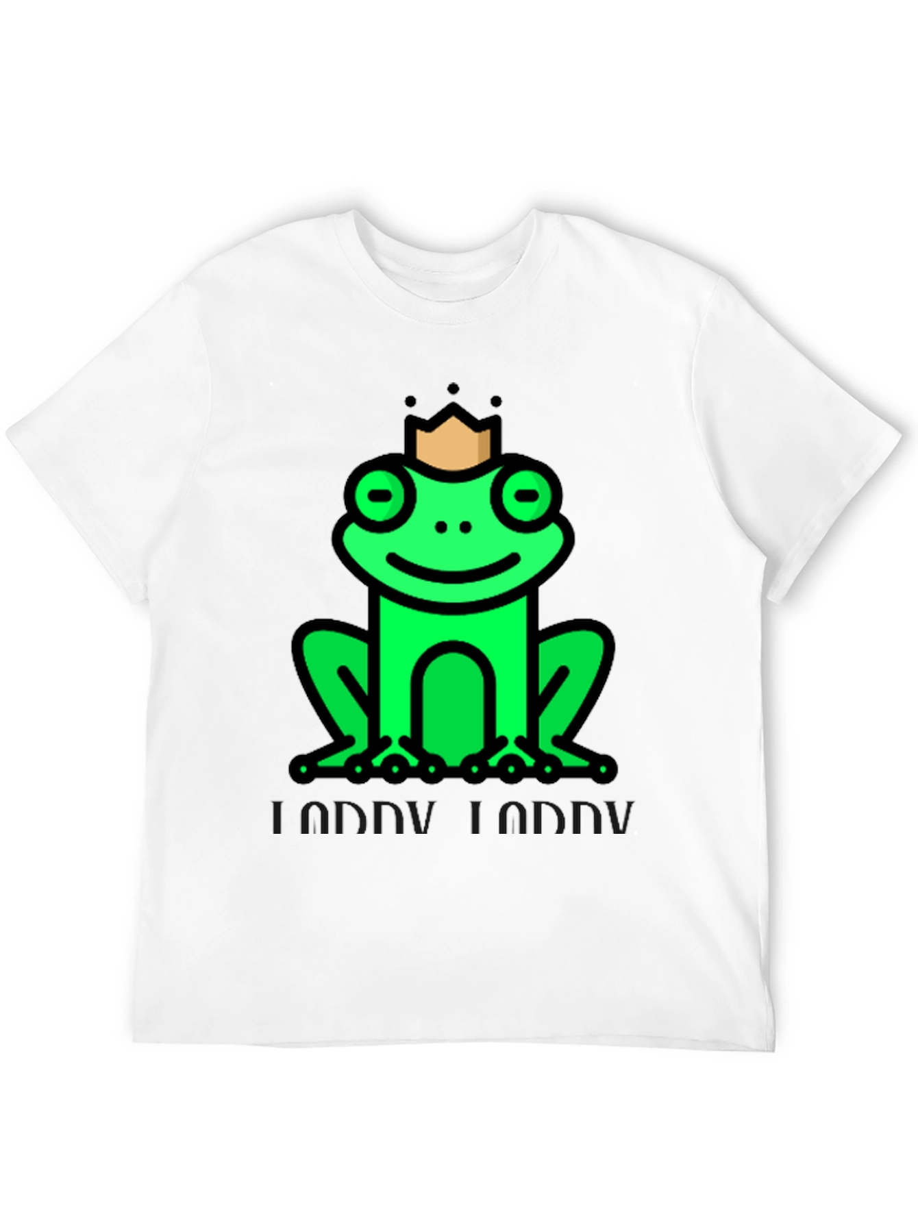 Black Frog Prince T-Shirt - Funny Graphic Tee view 12