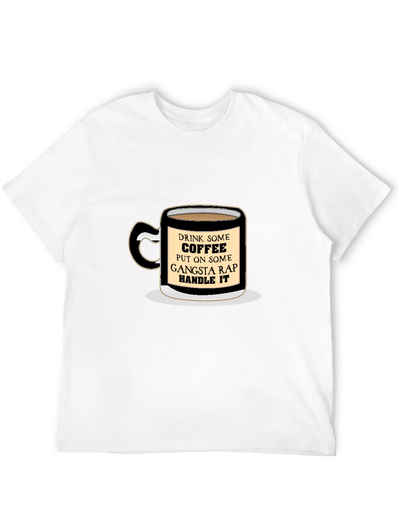 Black Coffee & Gangsta Rap T-Shirt view 12