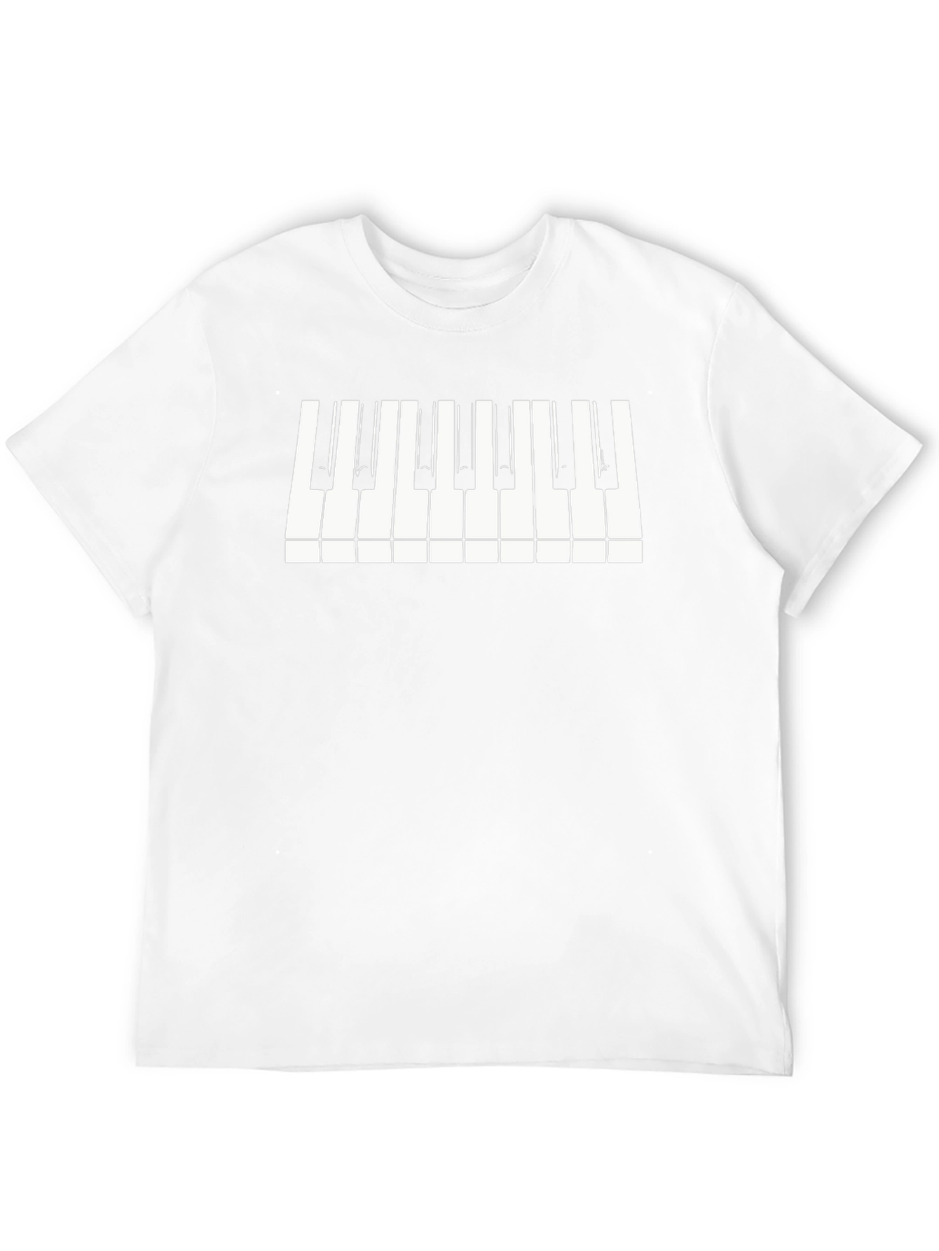 Black Piano Keys Graphic T-Shirt - Musician Tee view 12