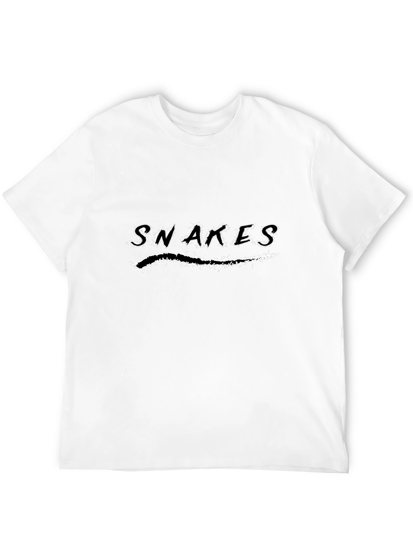 Black Snakes Graphic Tee - Black Short Sleeve Crew Neck view 12