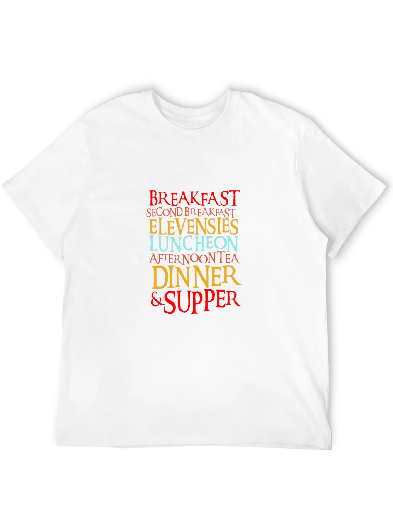 Black Breakfast Lover's Tee - Second Breakfast, Elevenses & More! view 12