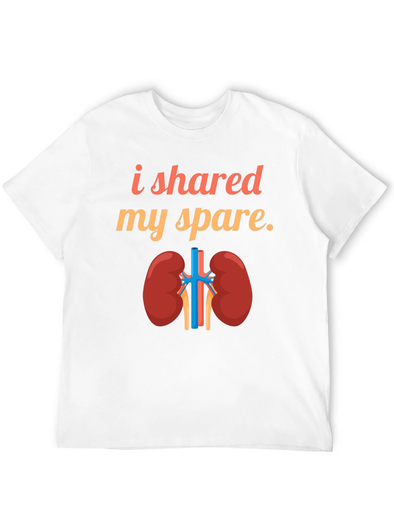 Black Kidney Donor T-Shirt - I Shared My Spare view 12