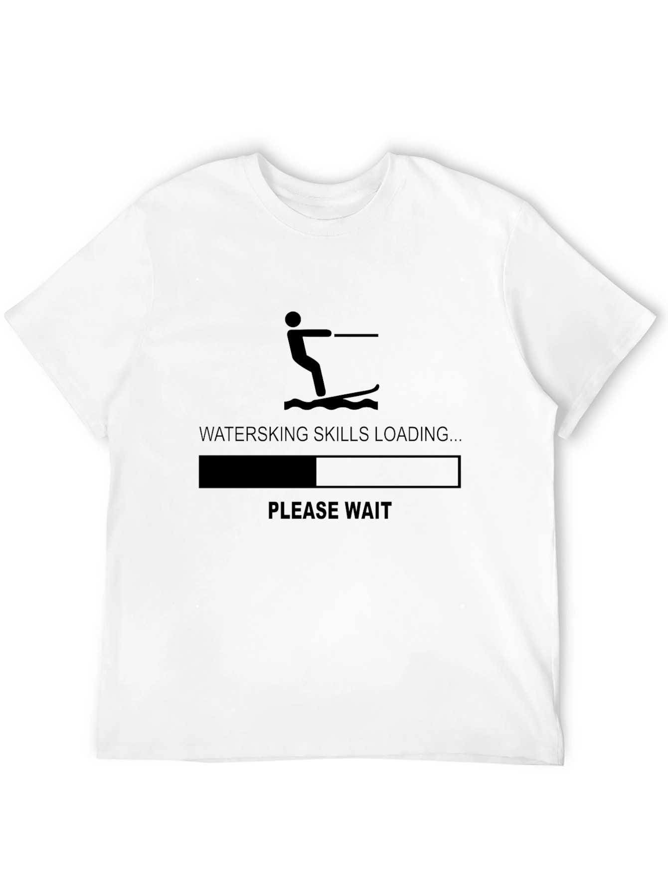 Black Waterski Skills Loading Graphic Tee view 12