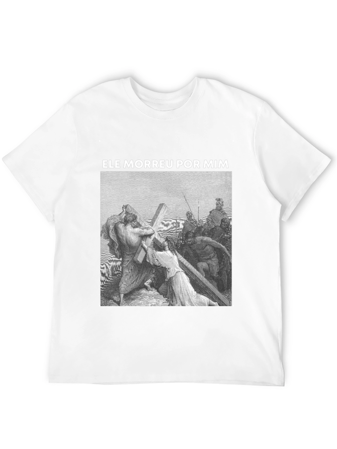 Black Religious Graphic Print T-Shirt - Black view 12