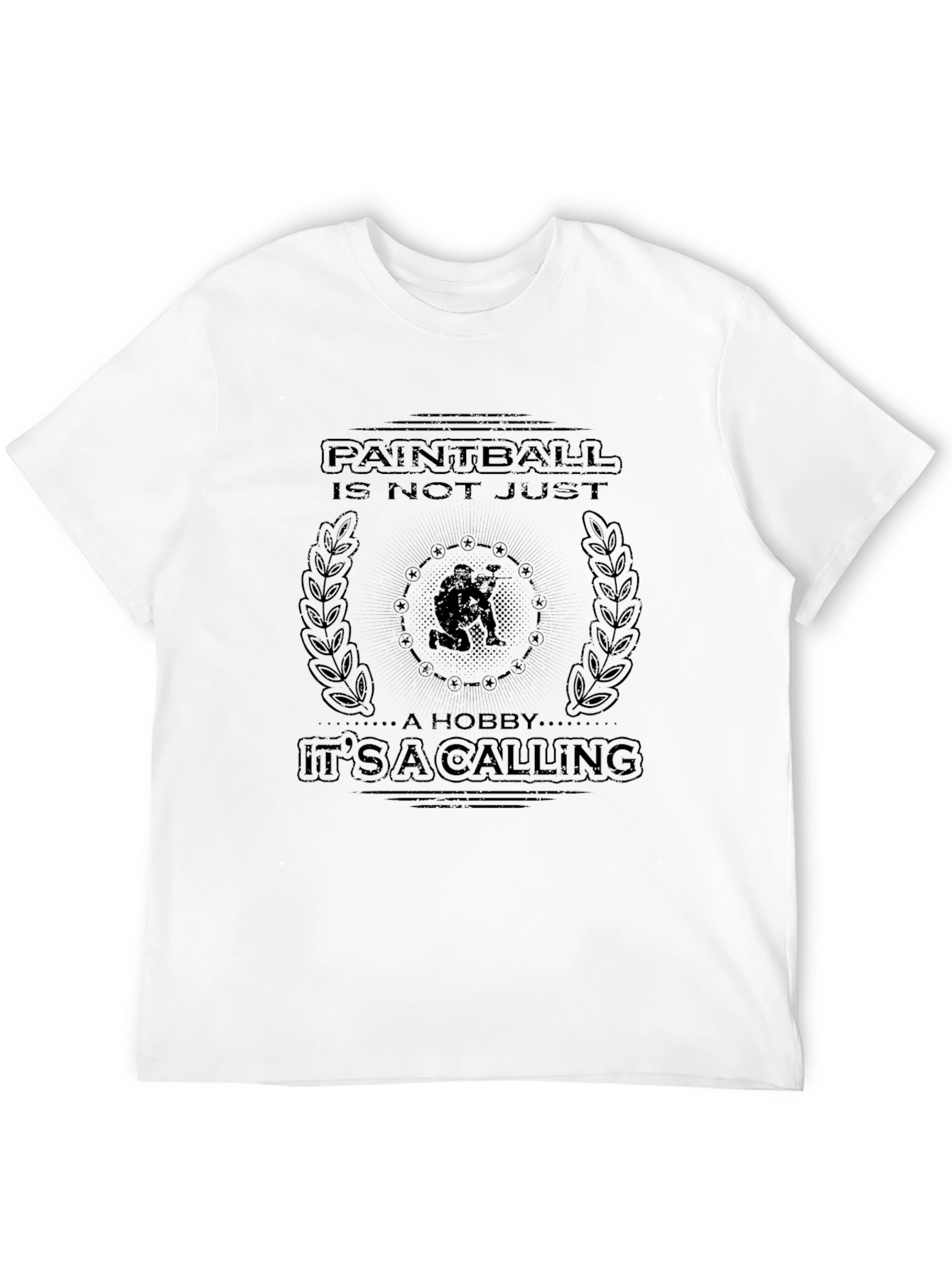 Black Paintball Calling T-Shirt view 12