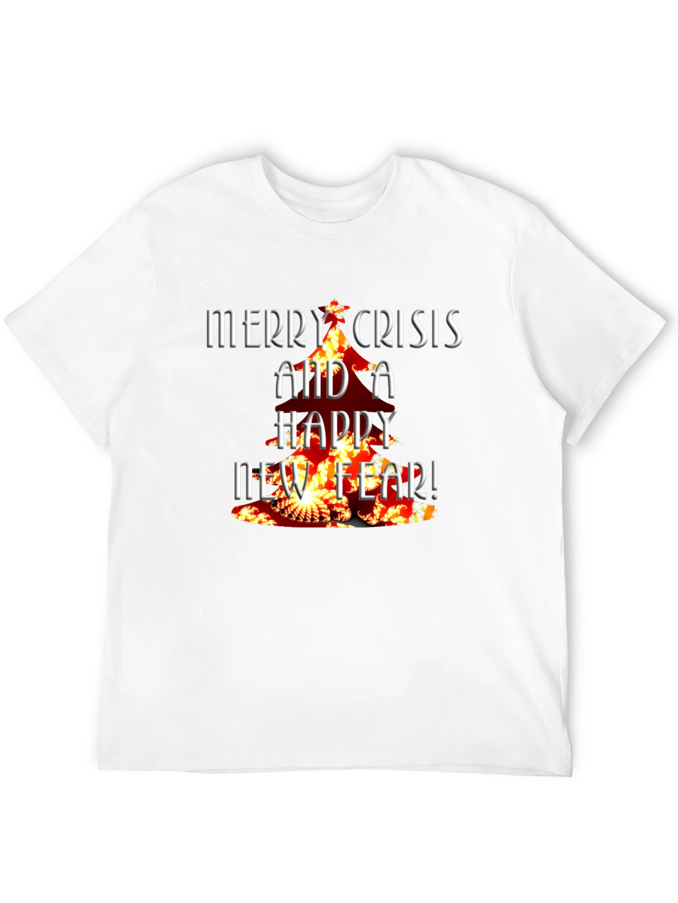 Black Merry Crisis T-Shirt - Dark Humor Tee view 12
