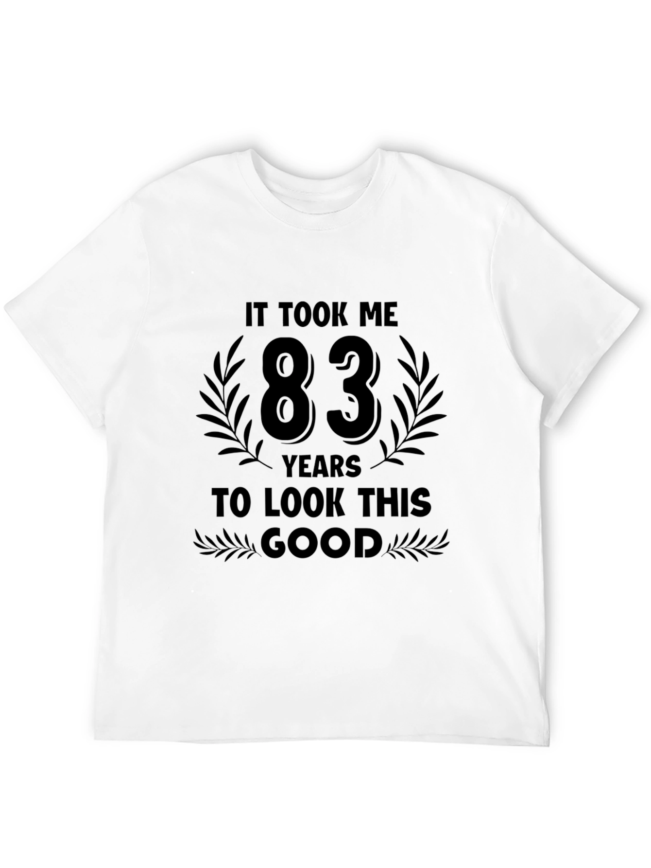 Black Funny 83rd Birthday Black T-Shirt view 12