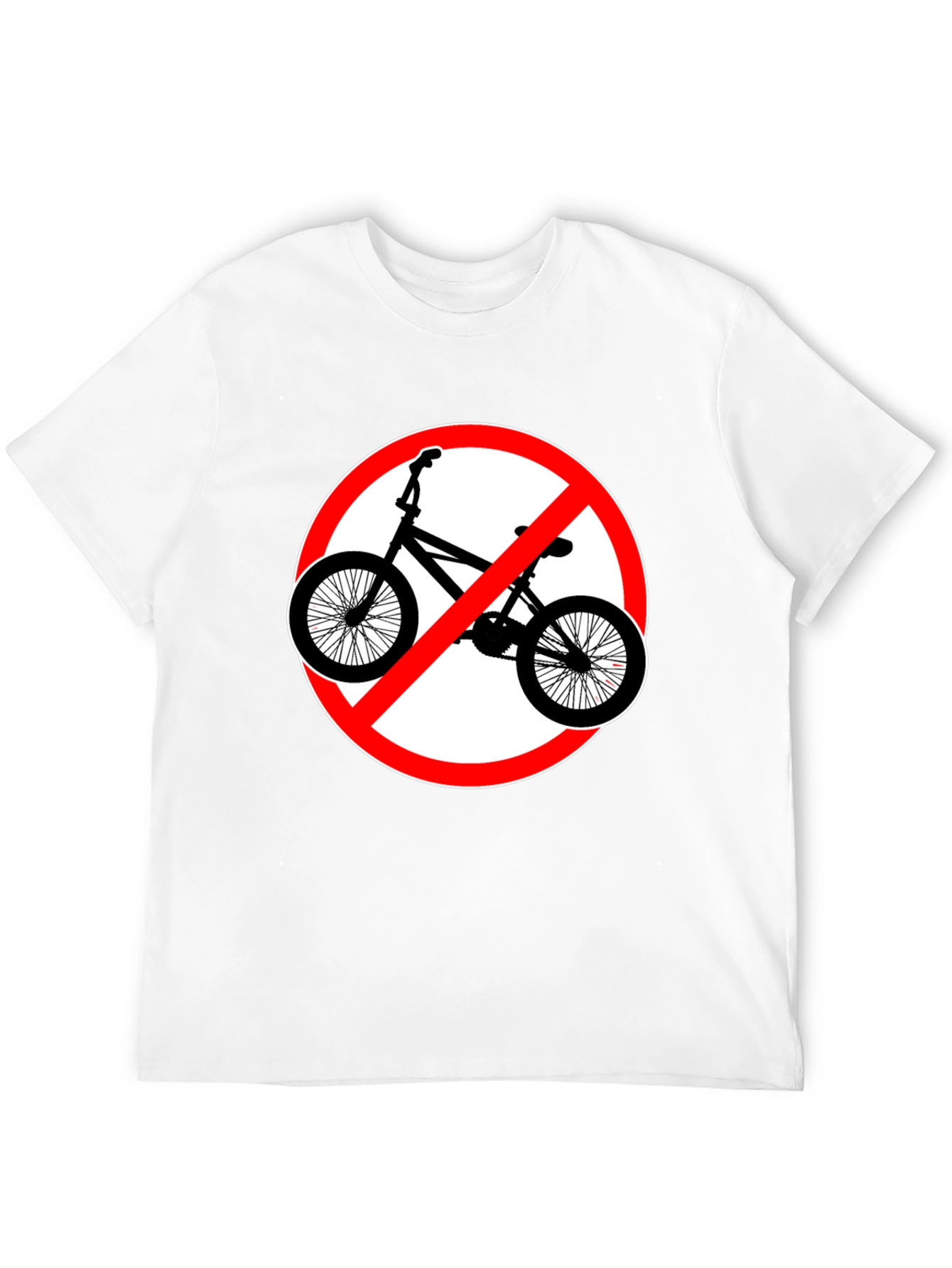 Black No Bikes Allowed Graphic Tee view 12