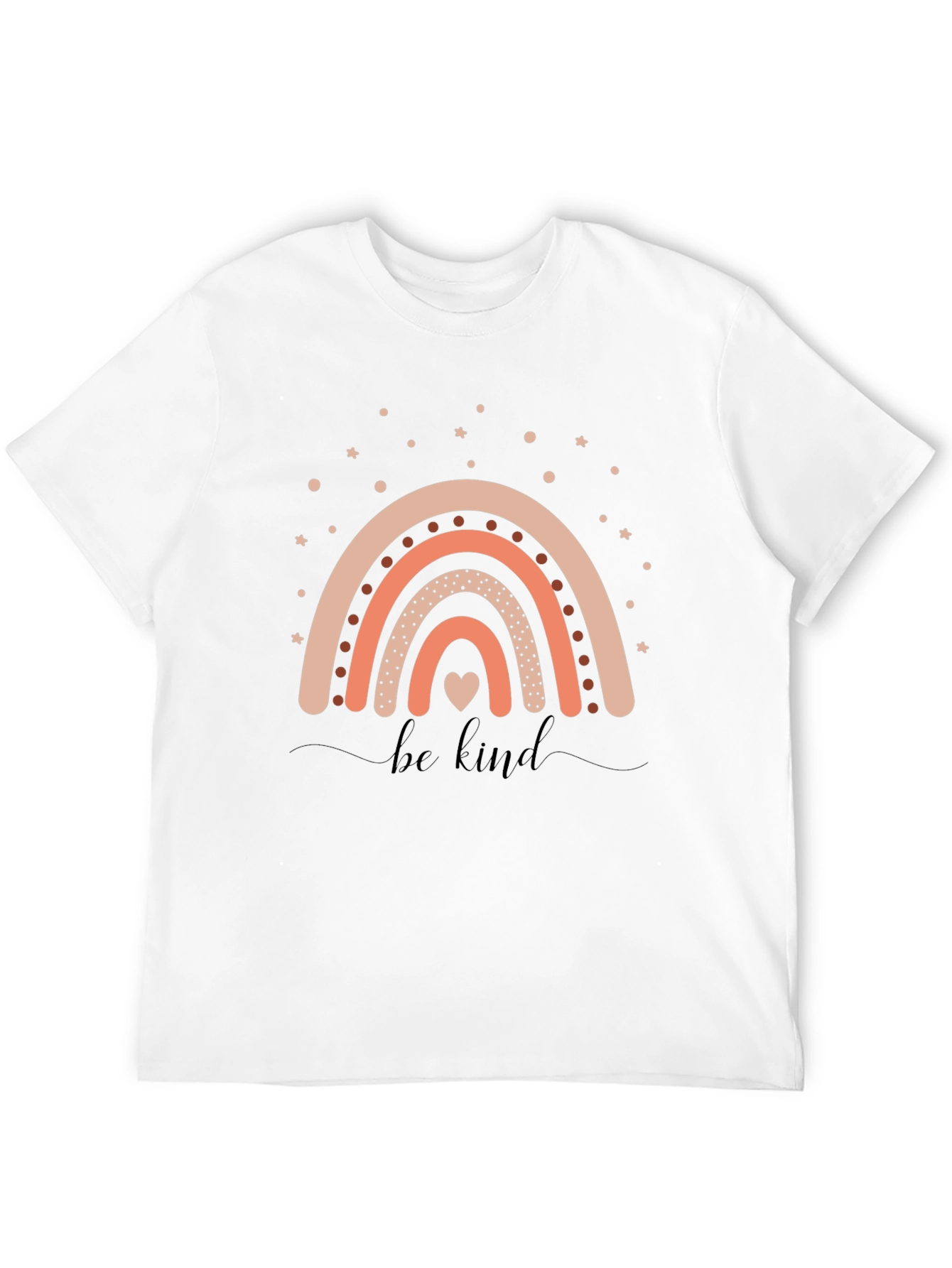 Black Be Kind Rainbow Graphic T-Shirt - Casual Cotton Tee view 12