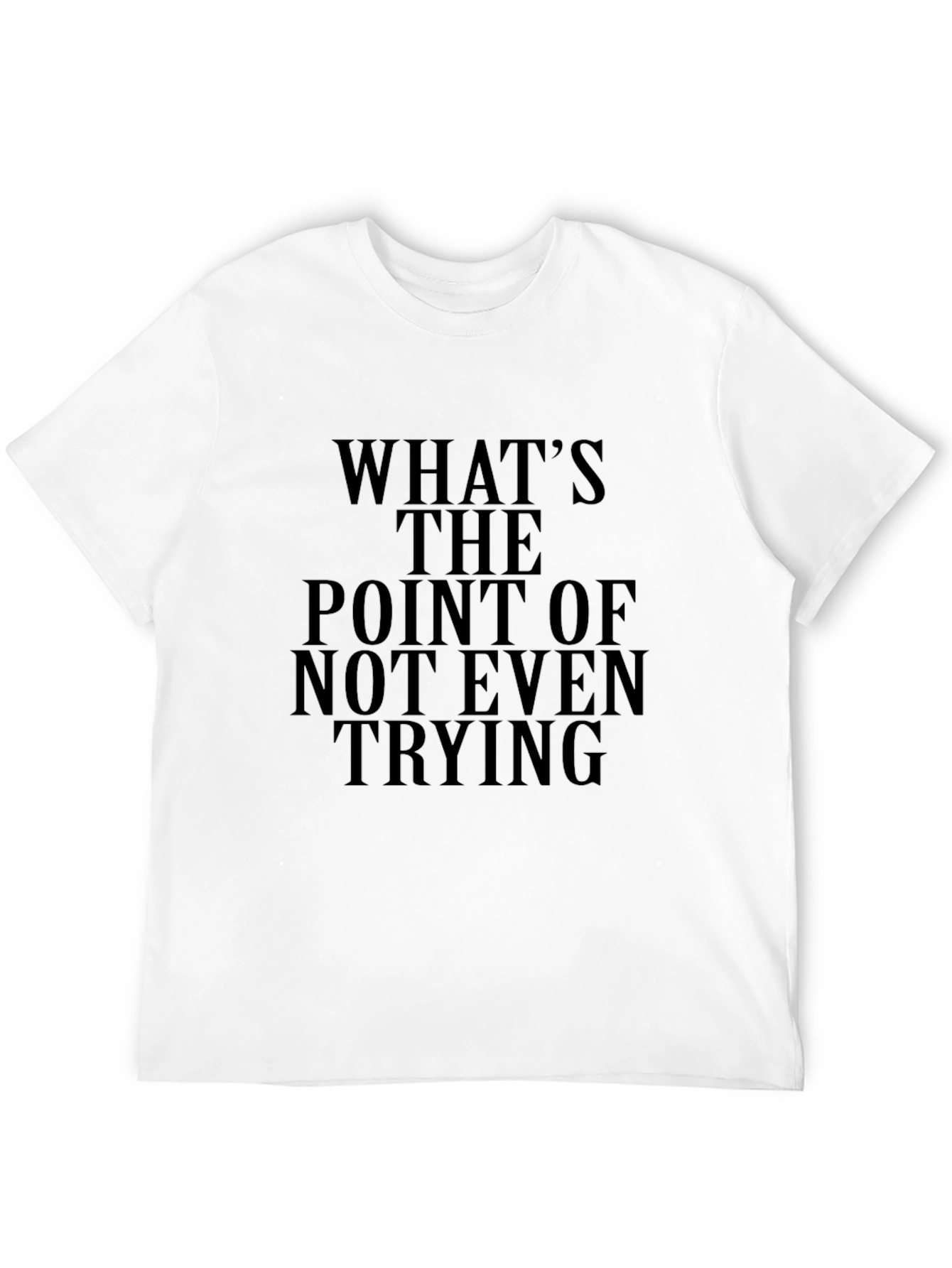 Black What's The Point Tee - Black Graphic T-Shirt view 12