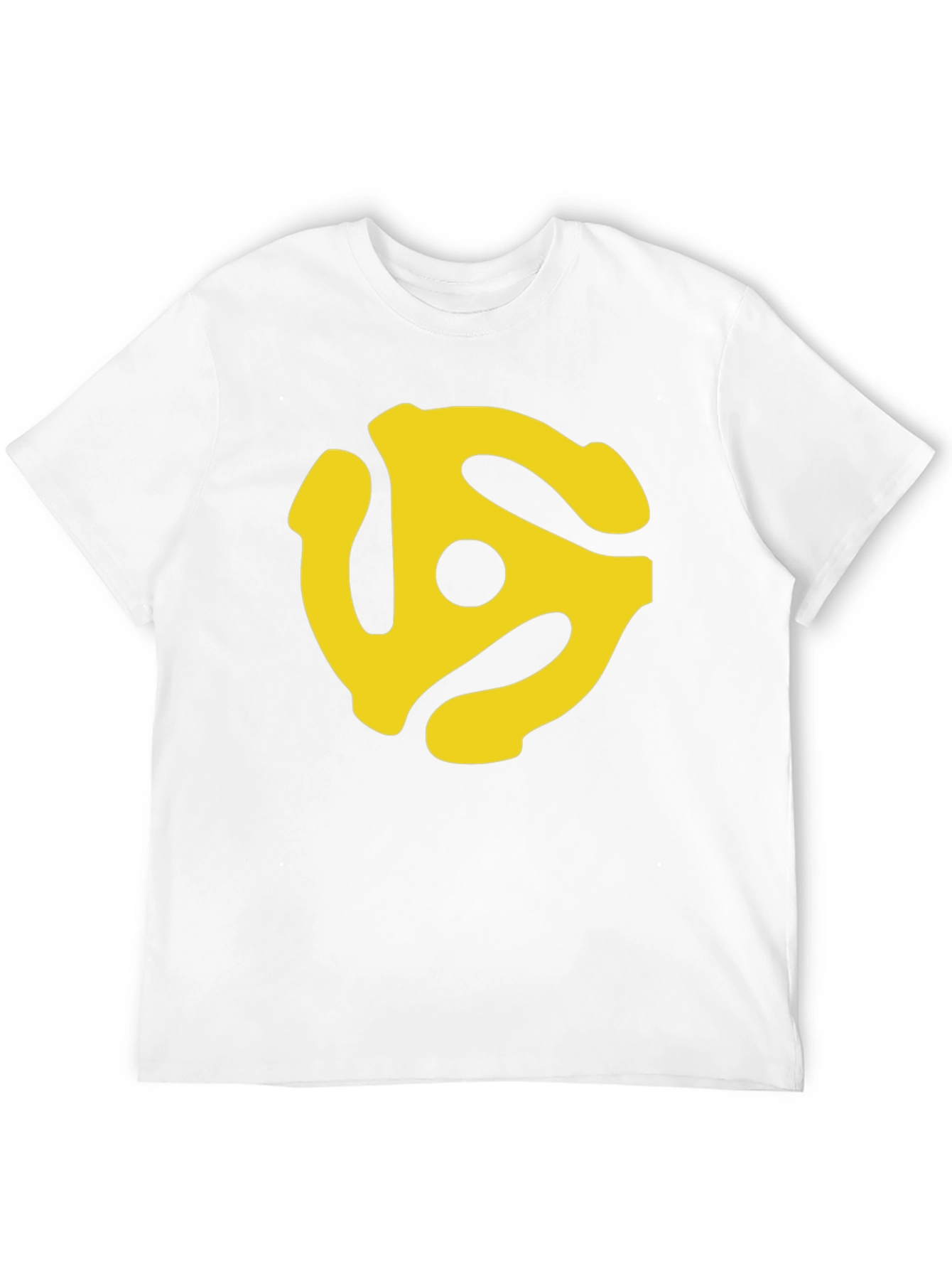 Black Retro Record Adapter T-Shirt - Black Tee view 12