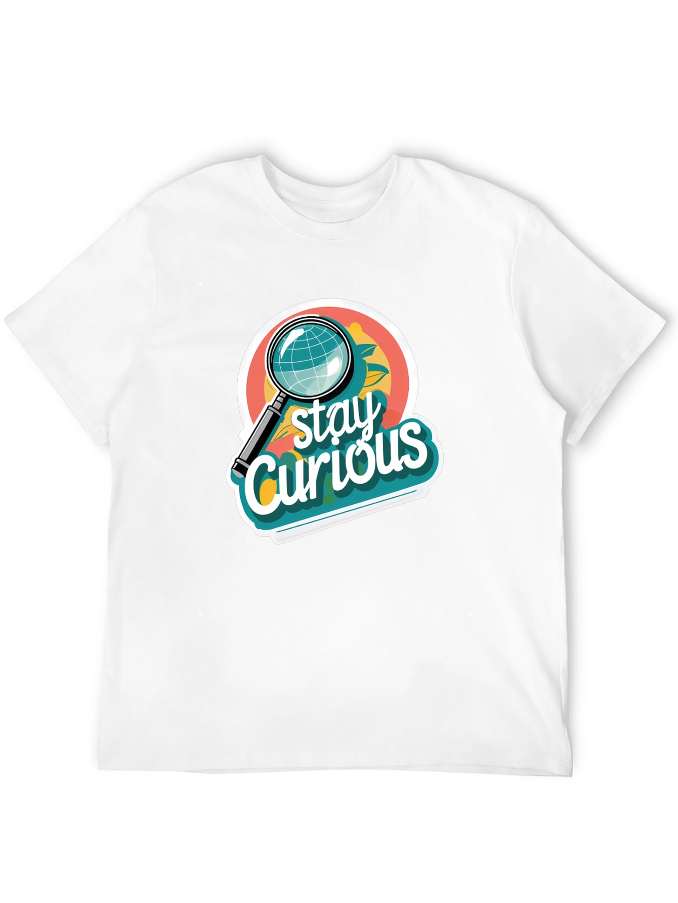 Black Stay Curious Graphic T-Shirt view 12