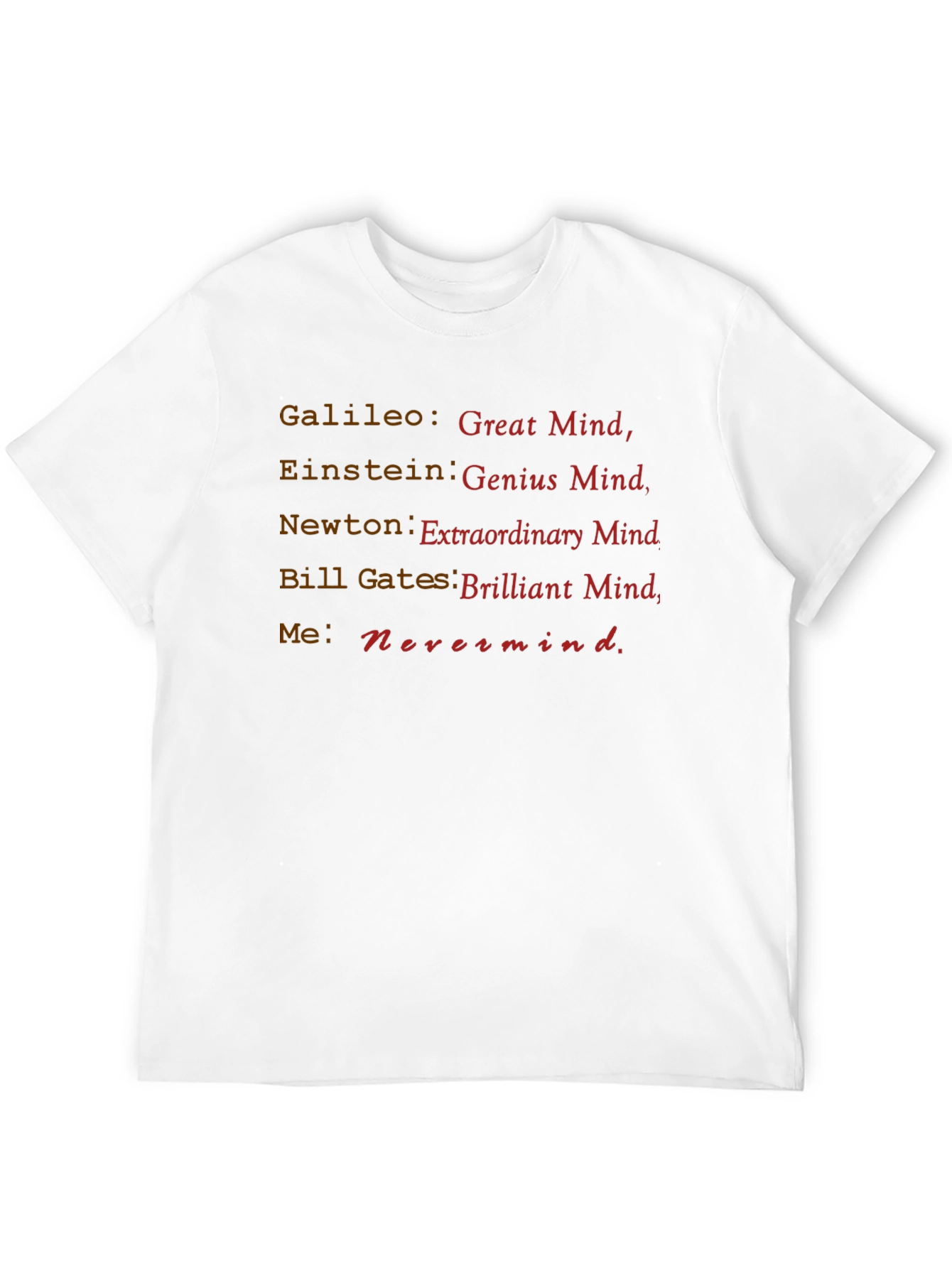 Humorous Genius Mind T-Shirt - 12