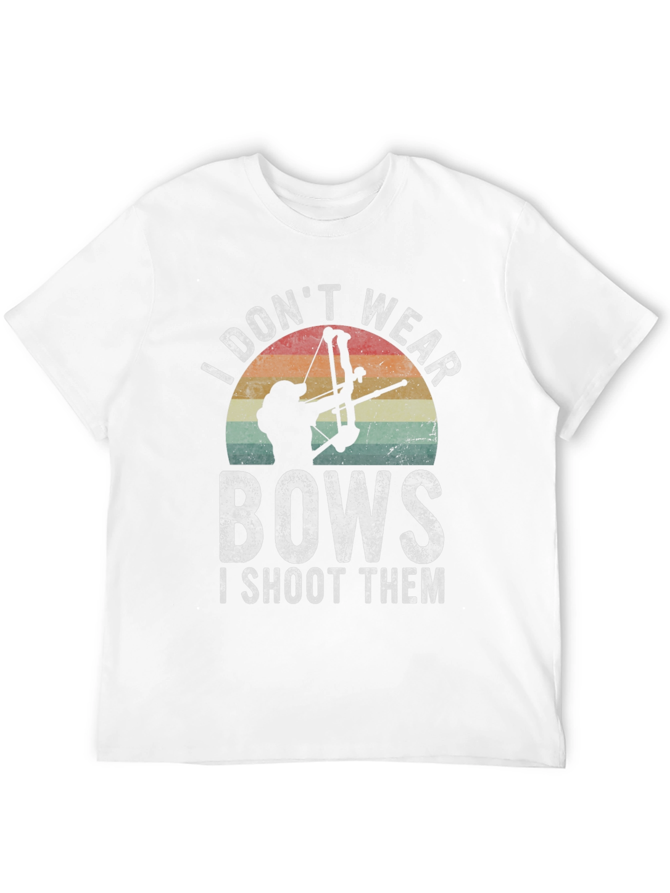 Black Archery T-Shirt - I Don't Wear Bows I Shoot Them view 12