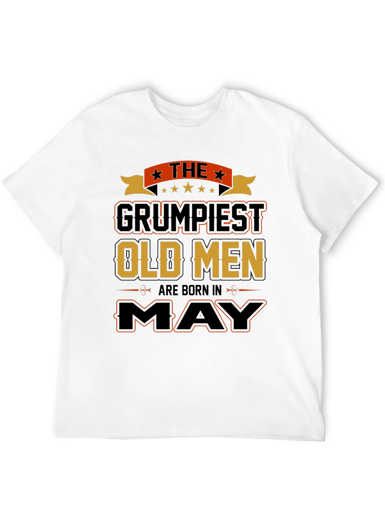 Black Grumpiest Old Men Born In May T-Shirt view 12