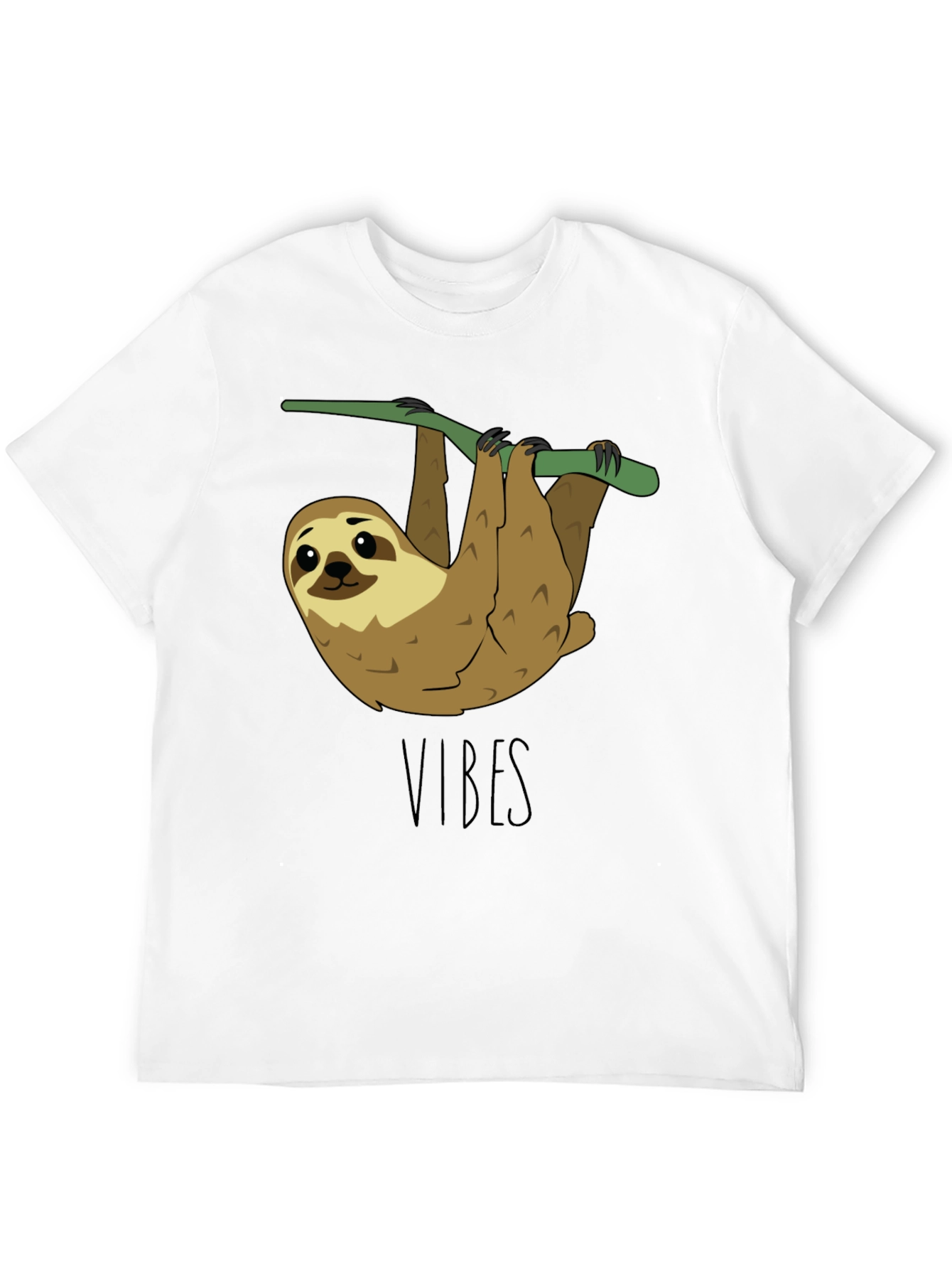 Black Sloth Vibes T-Shirt - Cute Animal Tee view 12