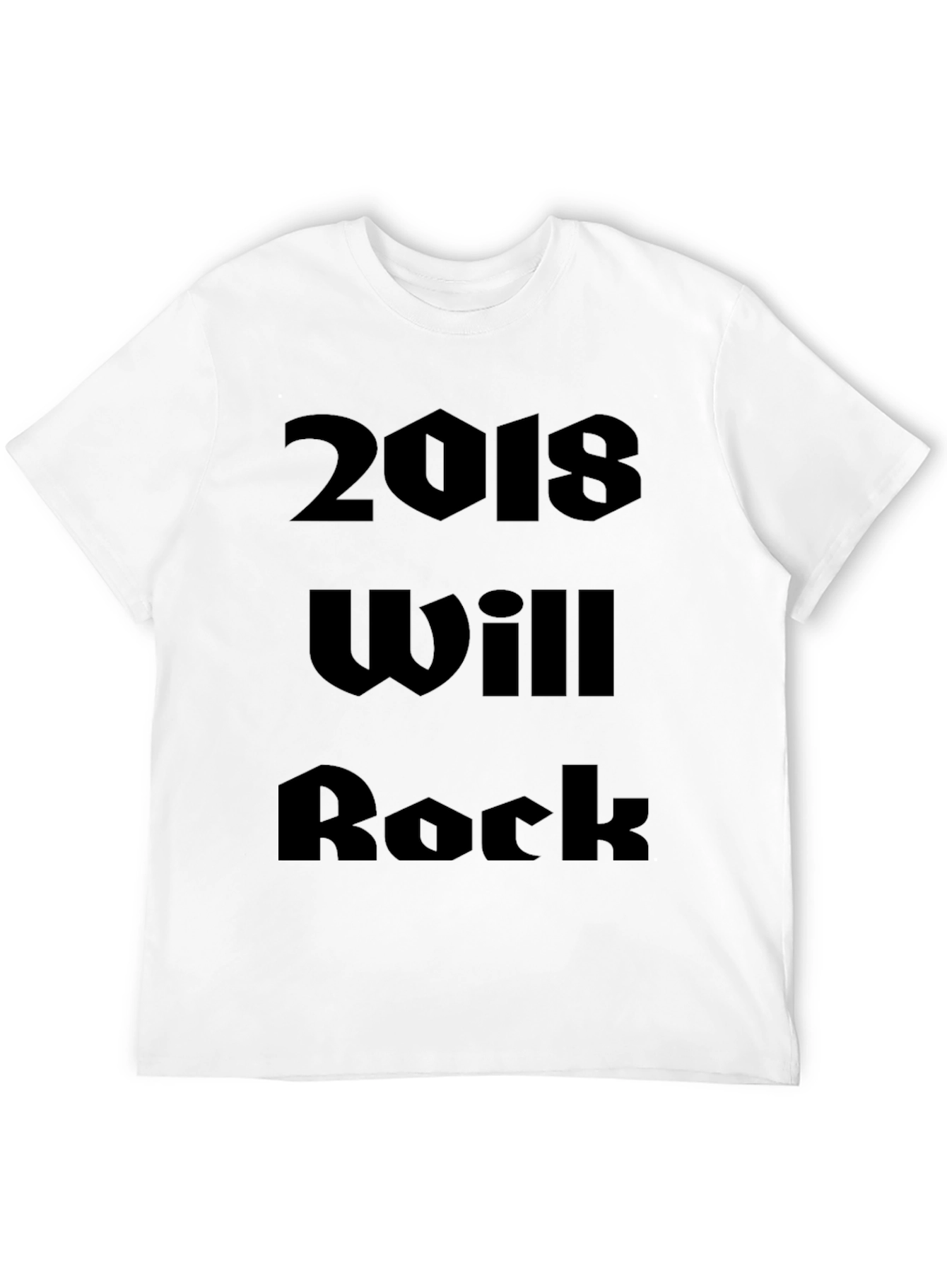 Black 2018 Will Rock Graphic T-Shirt - Black view 12