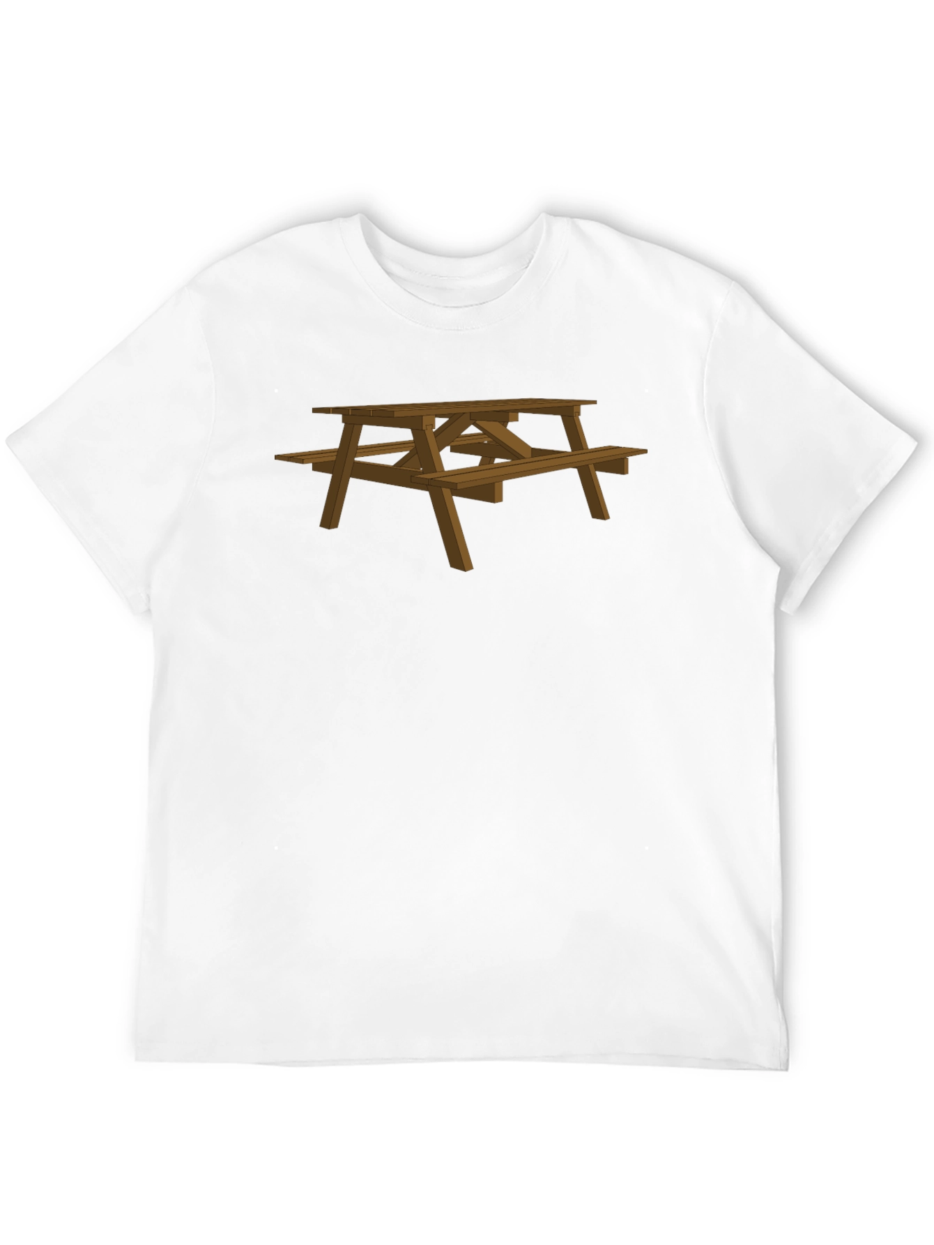 Black Picnic Table Graphic T-Shirt - Outdoor Fun! view 12